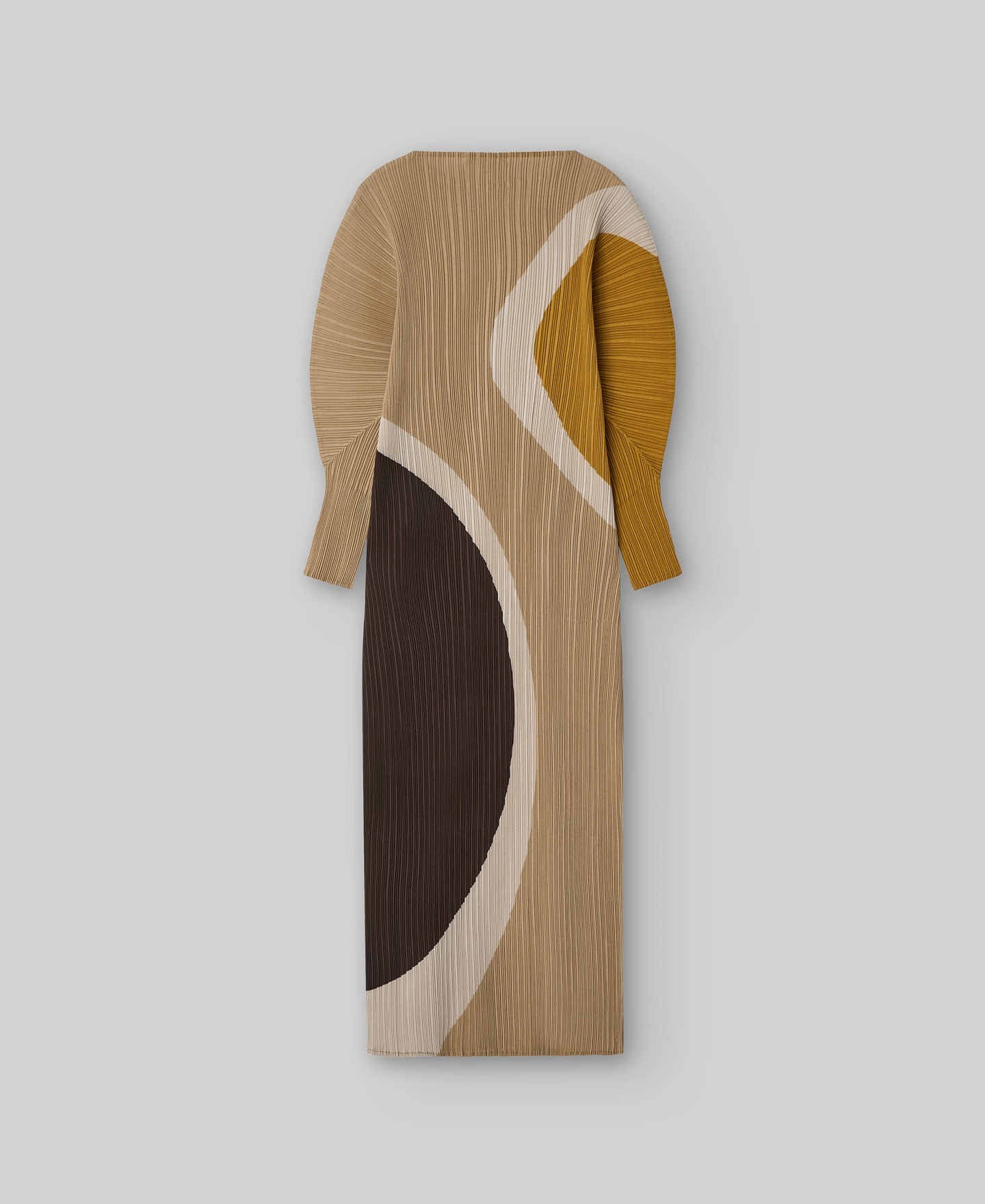 Printed crinkle dress woman image number 5