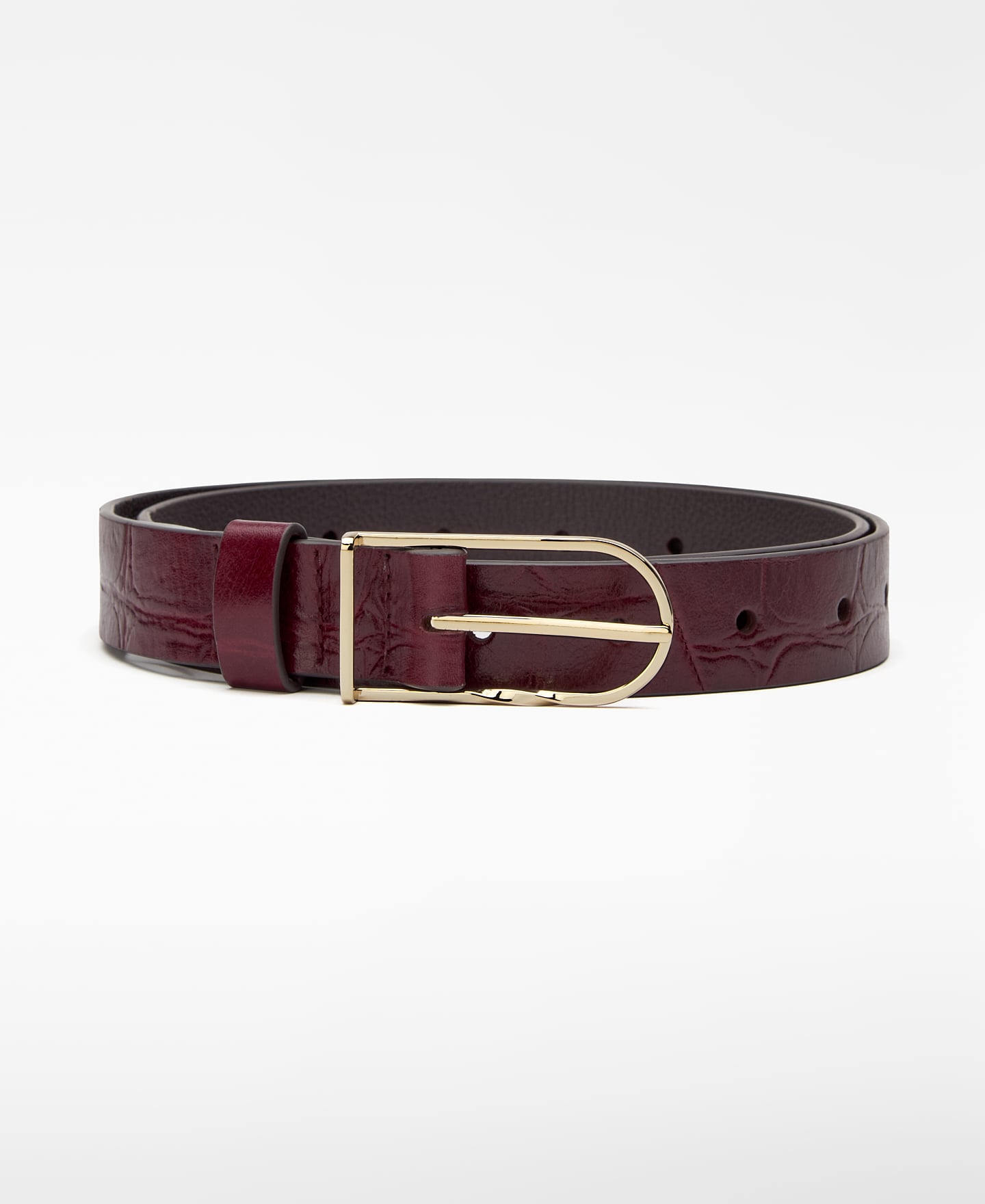 Croc-effect belt image number 0
