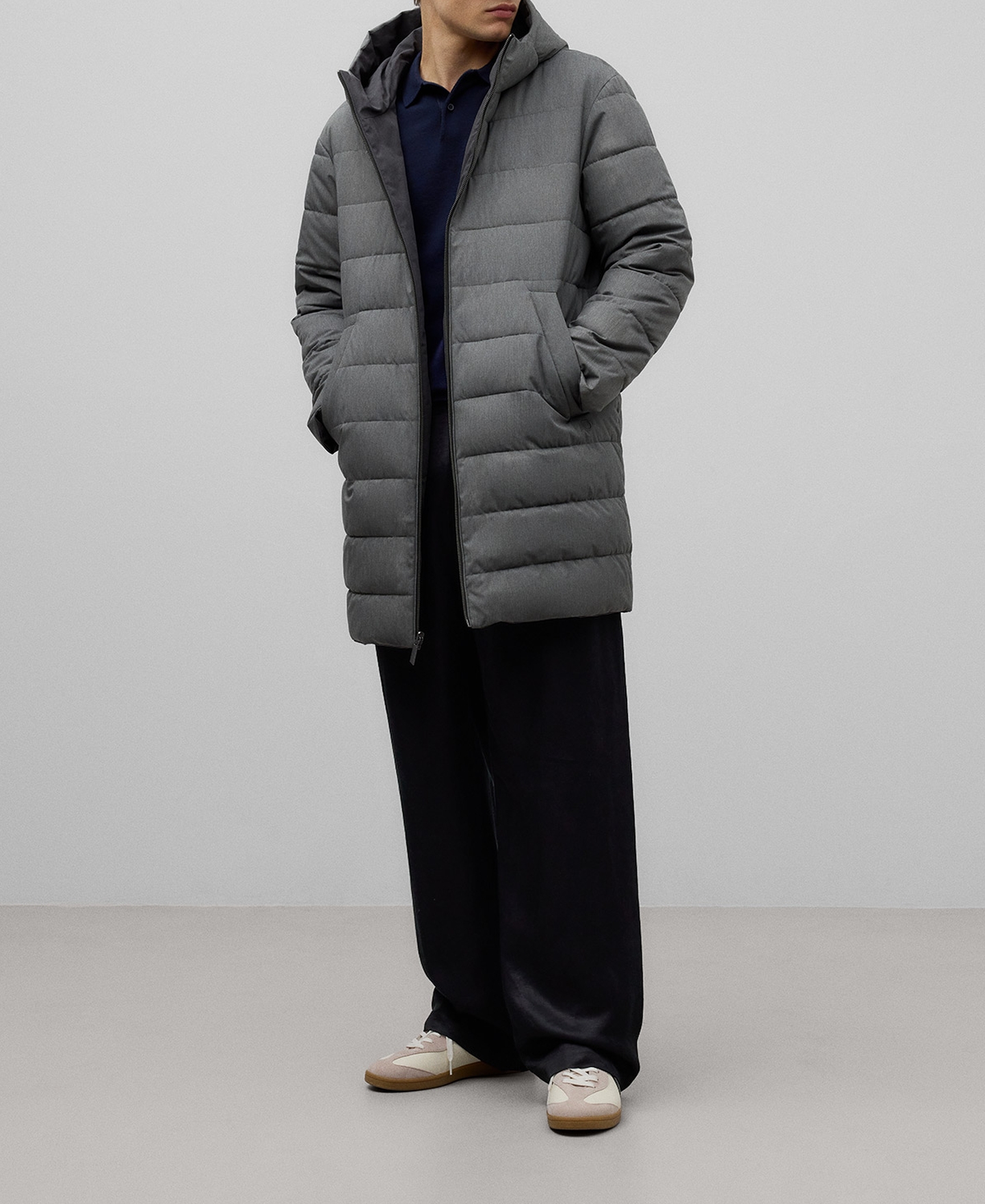 Reversible padded jacket man image number 1