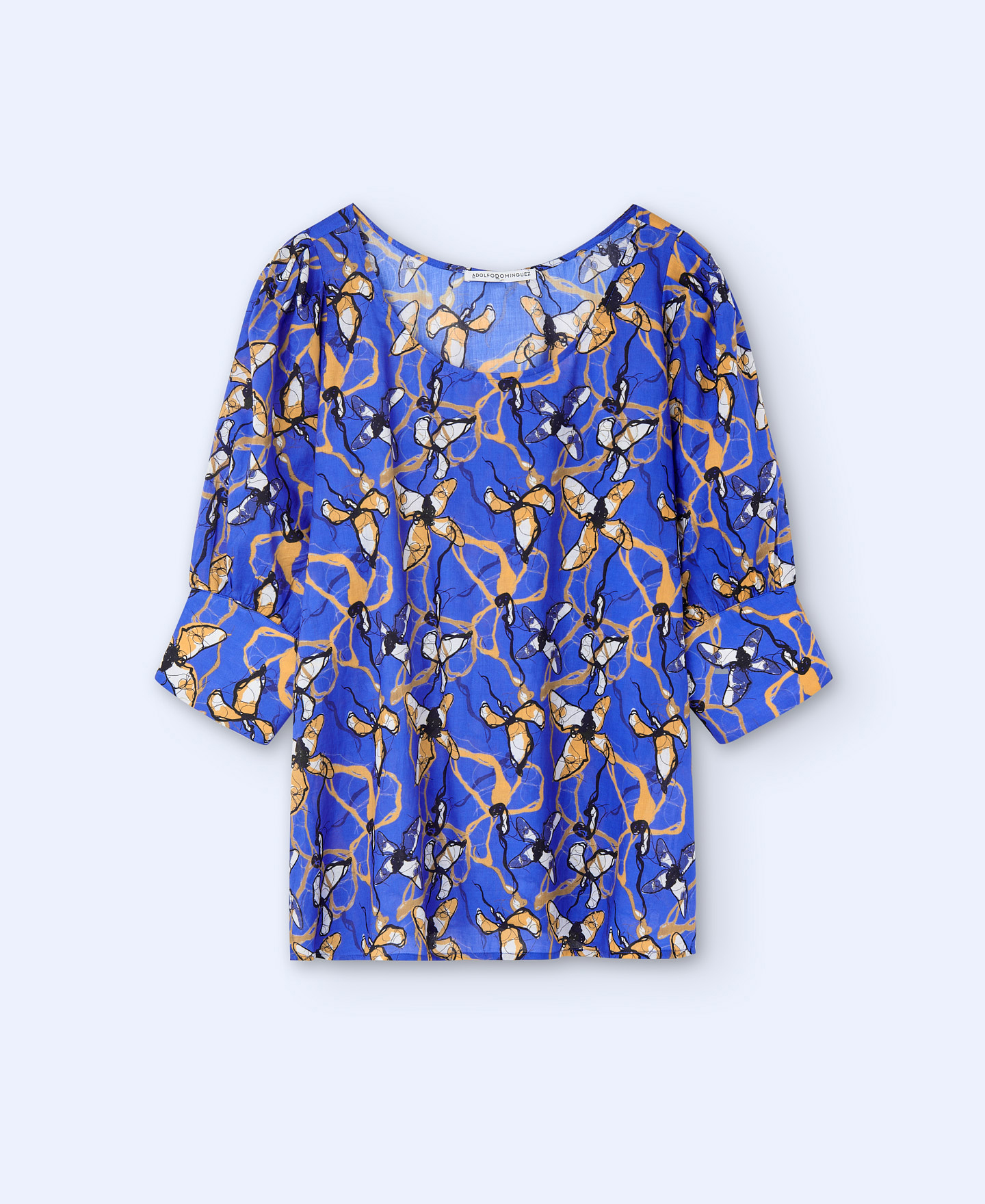 Floral print cotton shirt image number 4