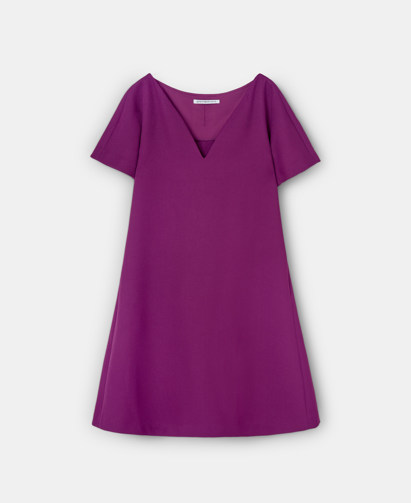 A-line v-neck dress image number 4