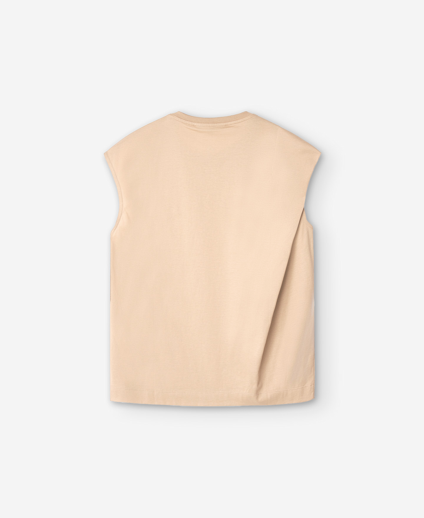 Asymmetrical cotton T-shirt image number 5