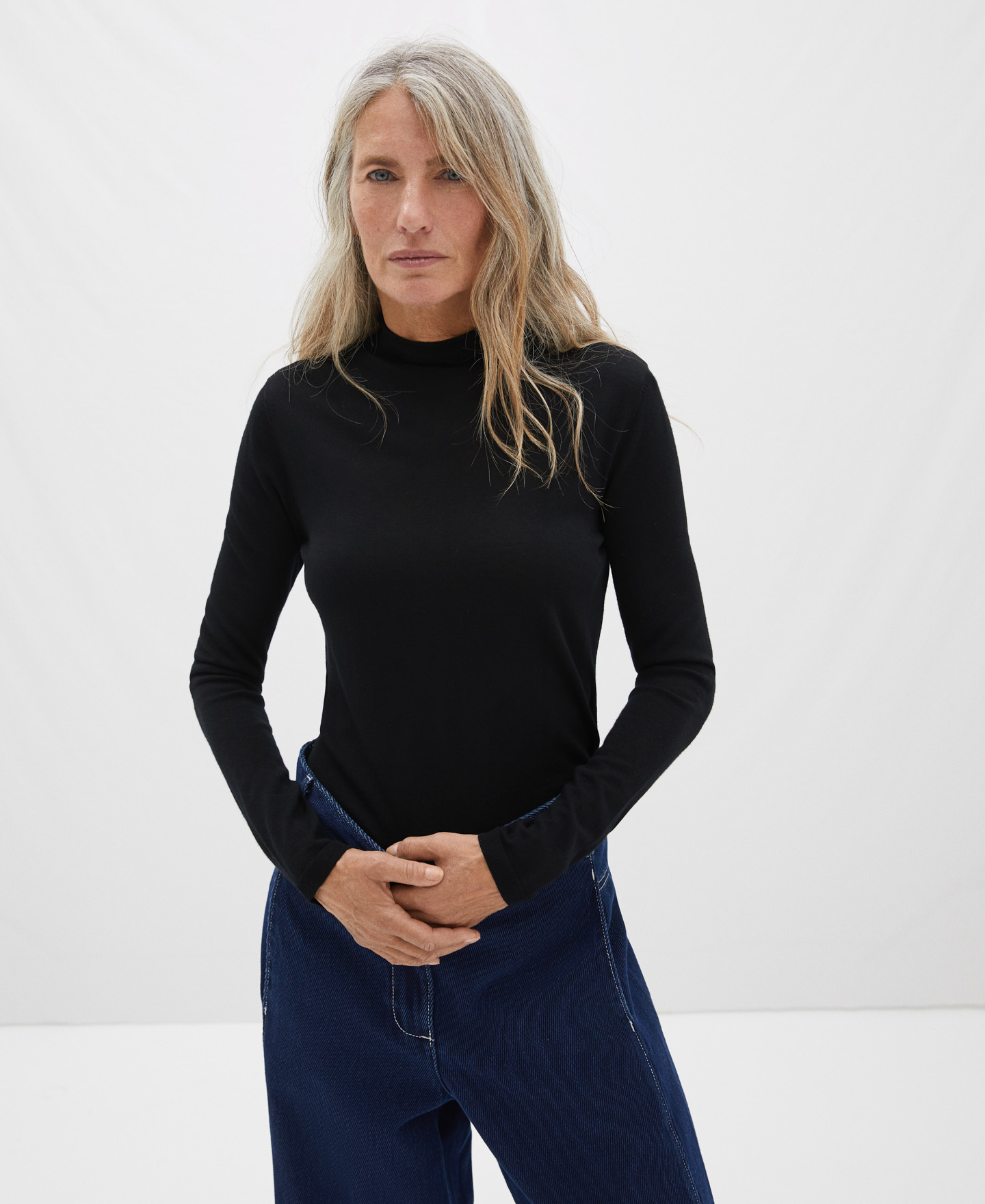 Turtleneck merino wool sweater image number 0