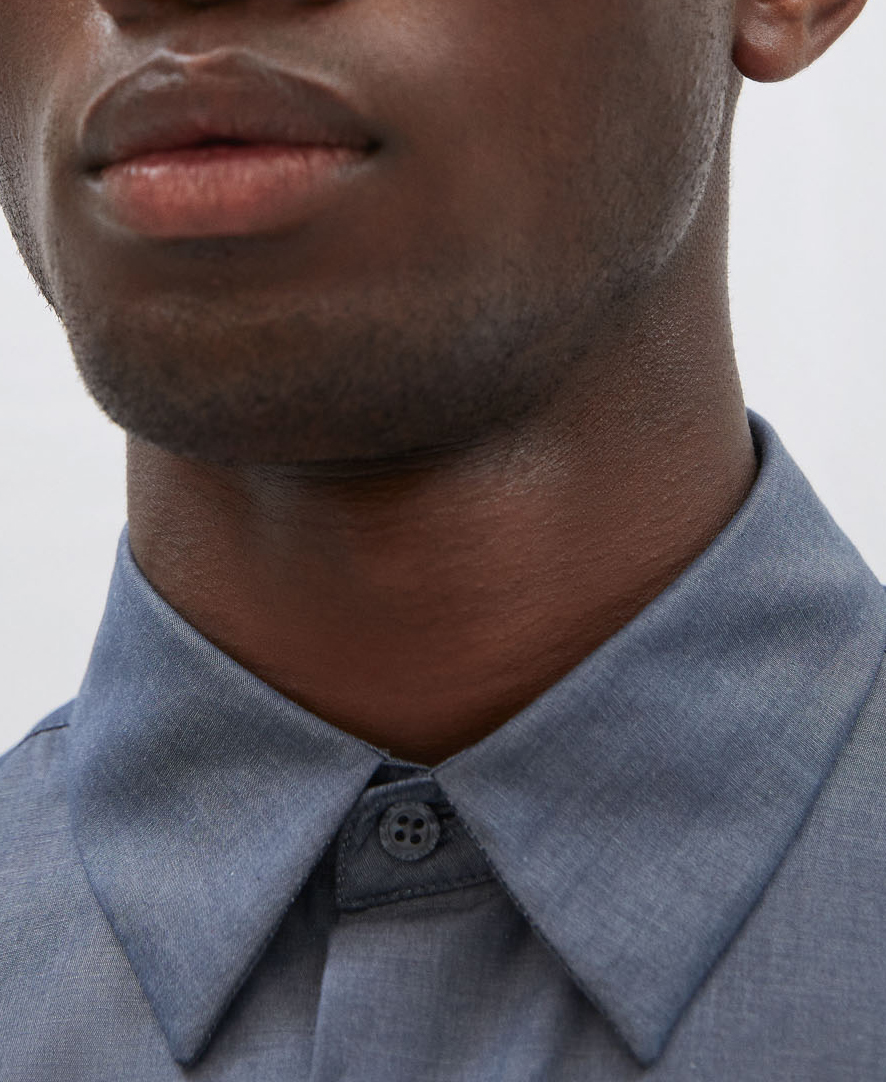 Camisa cuello cutaway en algodón image number 3