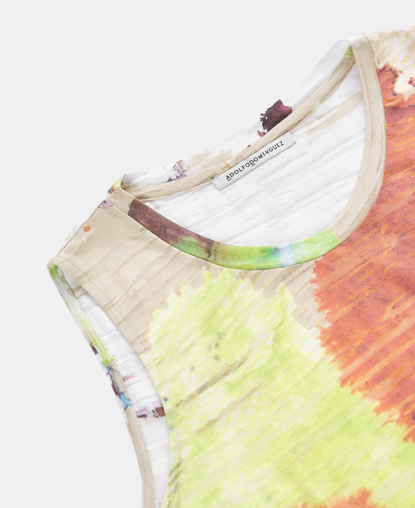 Striped sleeveless t-shirt image number 6