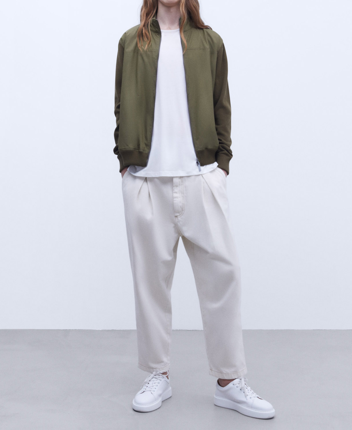 Cotton Mao collar Harrington image number 1