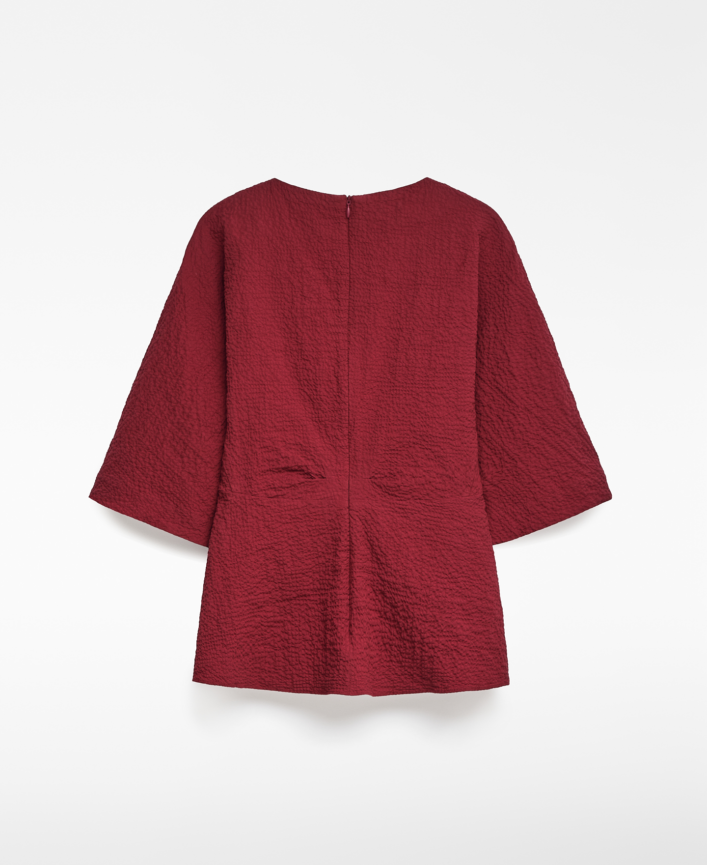 Blusa peplum seersucker algod&oacute;n mujer image number 5