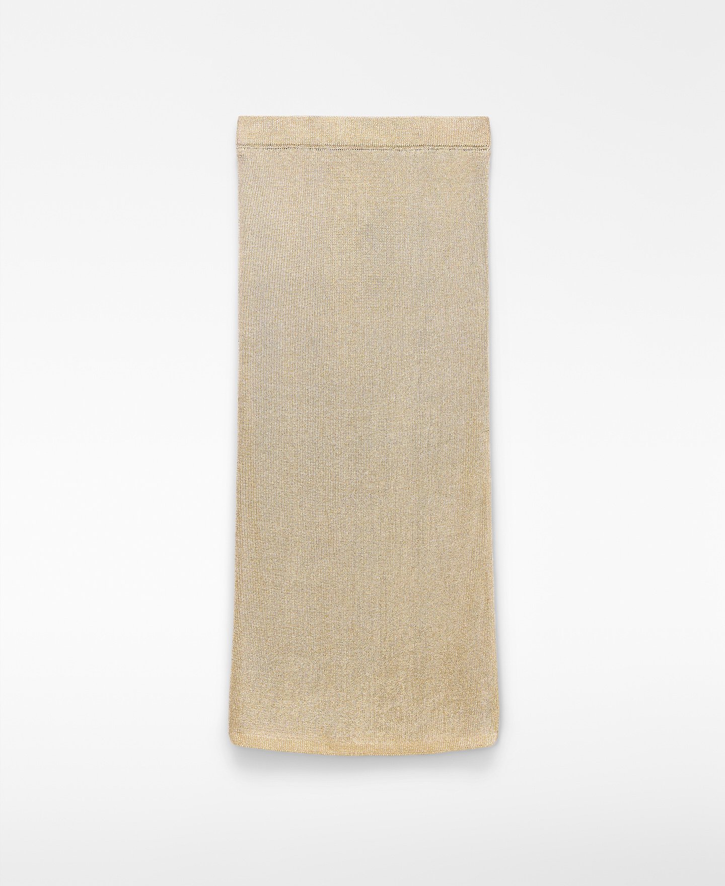 Falda recta punto metalizado image number 4