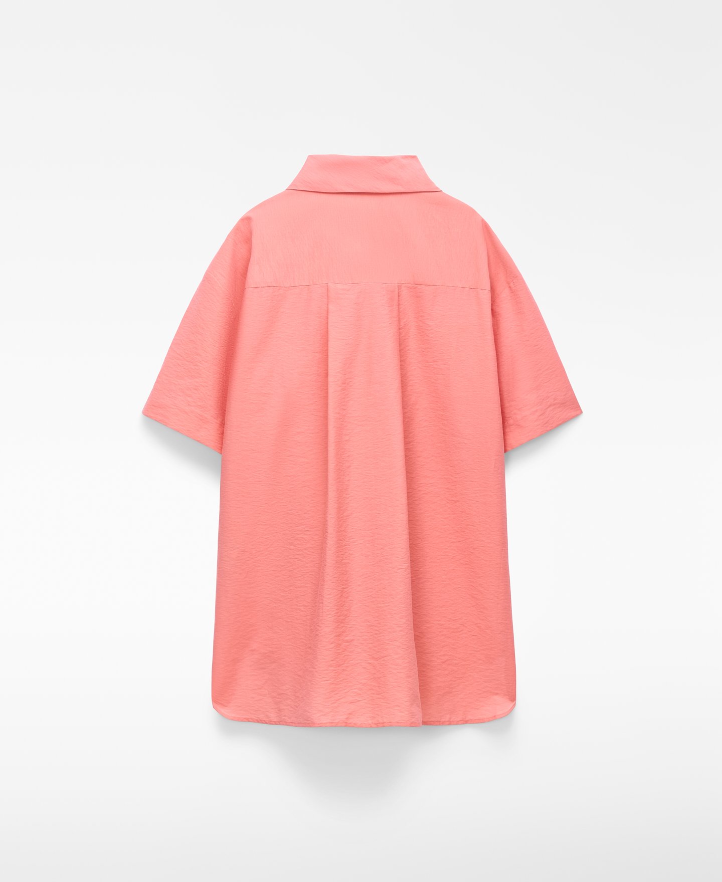 Asymmetric spread collar shirt image number 5