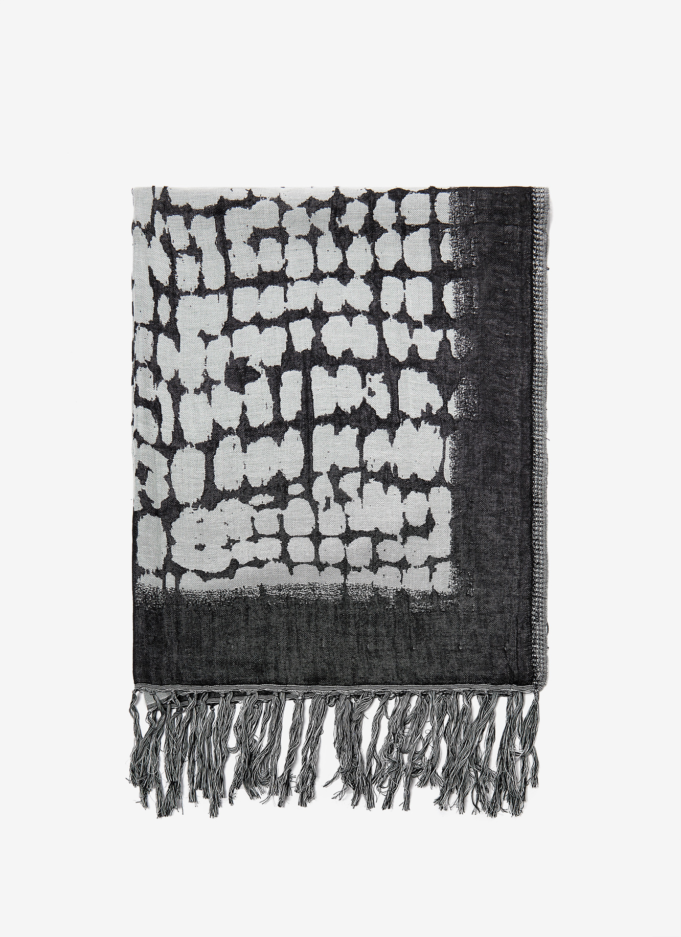 Viscose and modal jacquard foulard image number 0