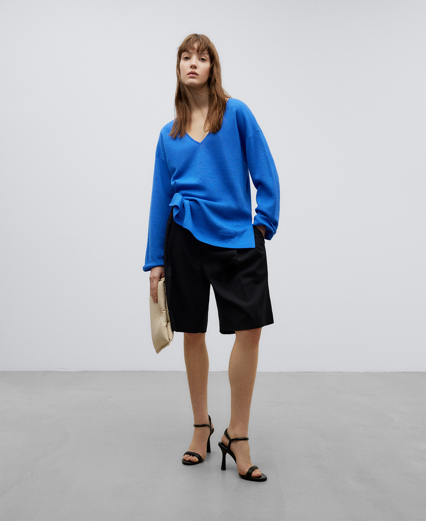 Jersey punto doble frontura mujer image number 1