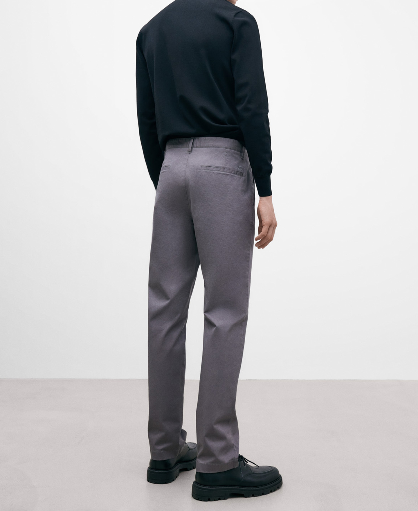 Cotton twill chino trousers image number 2