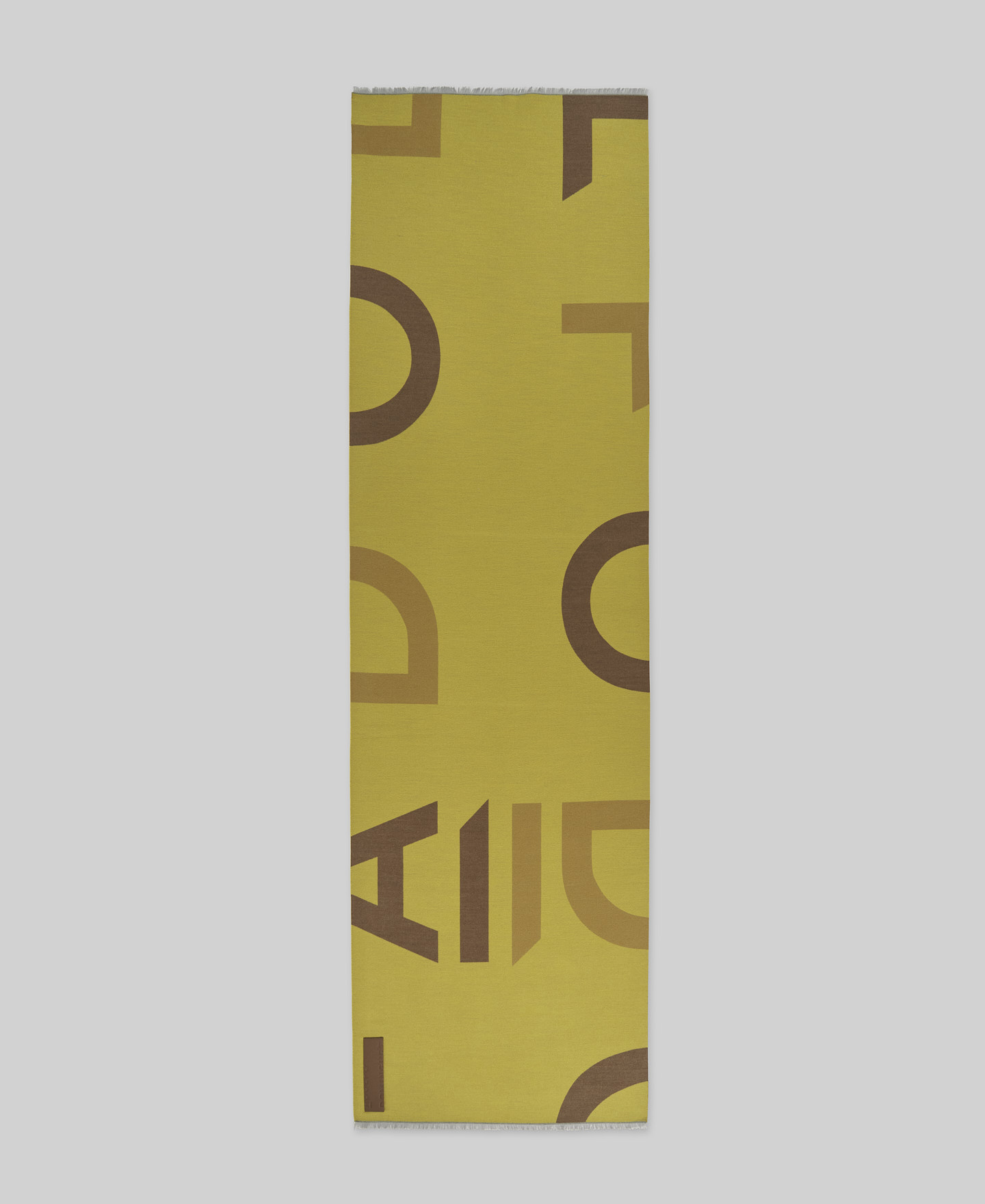 Jacquard maxi logo scarf woman image number 0