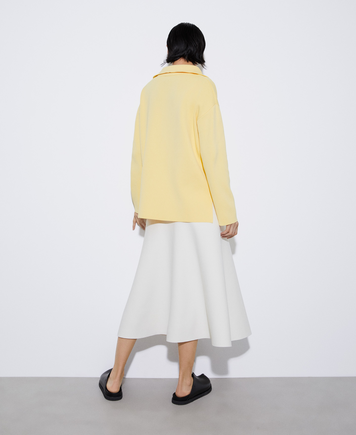 Nylon and viscose jersey knitted sweater image number 2