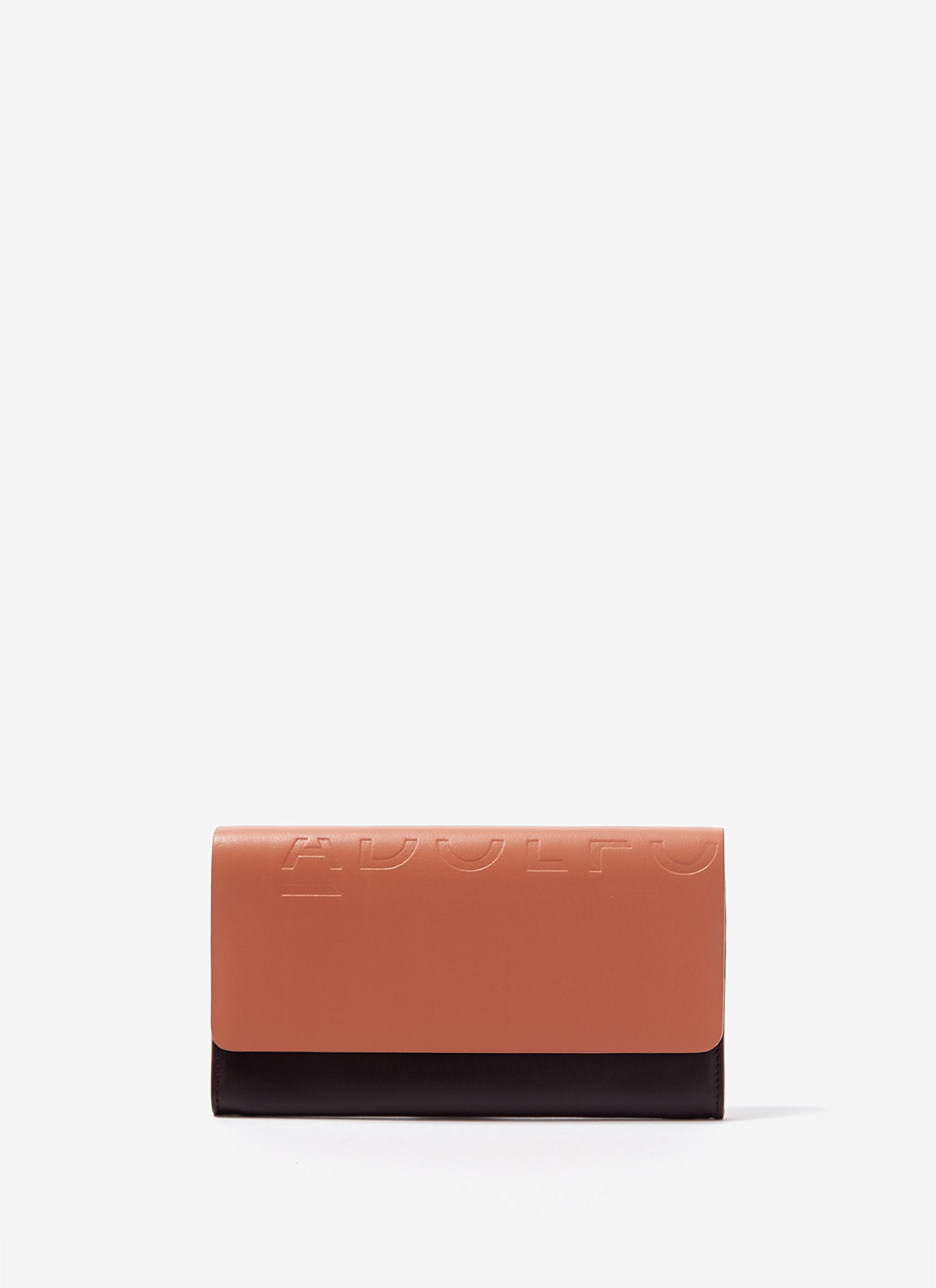 Bicolour bovine leather big wallet image number 0