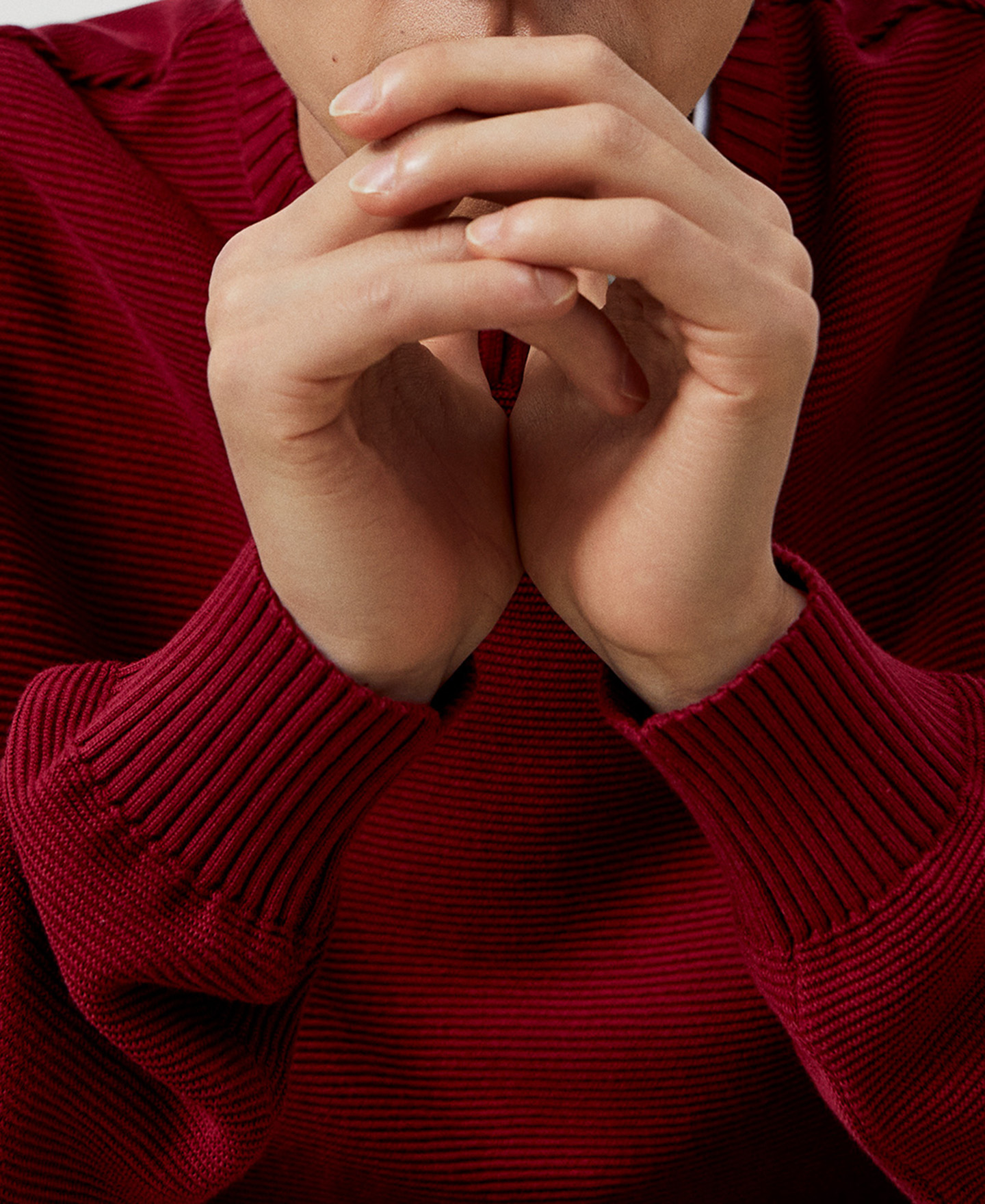 Cotton crew neck sweater image number 3