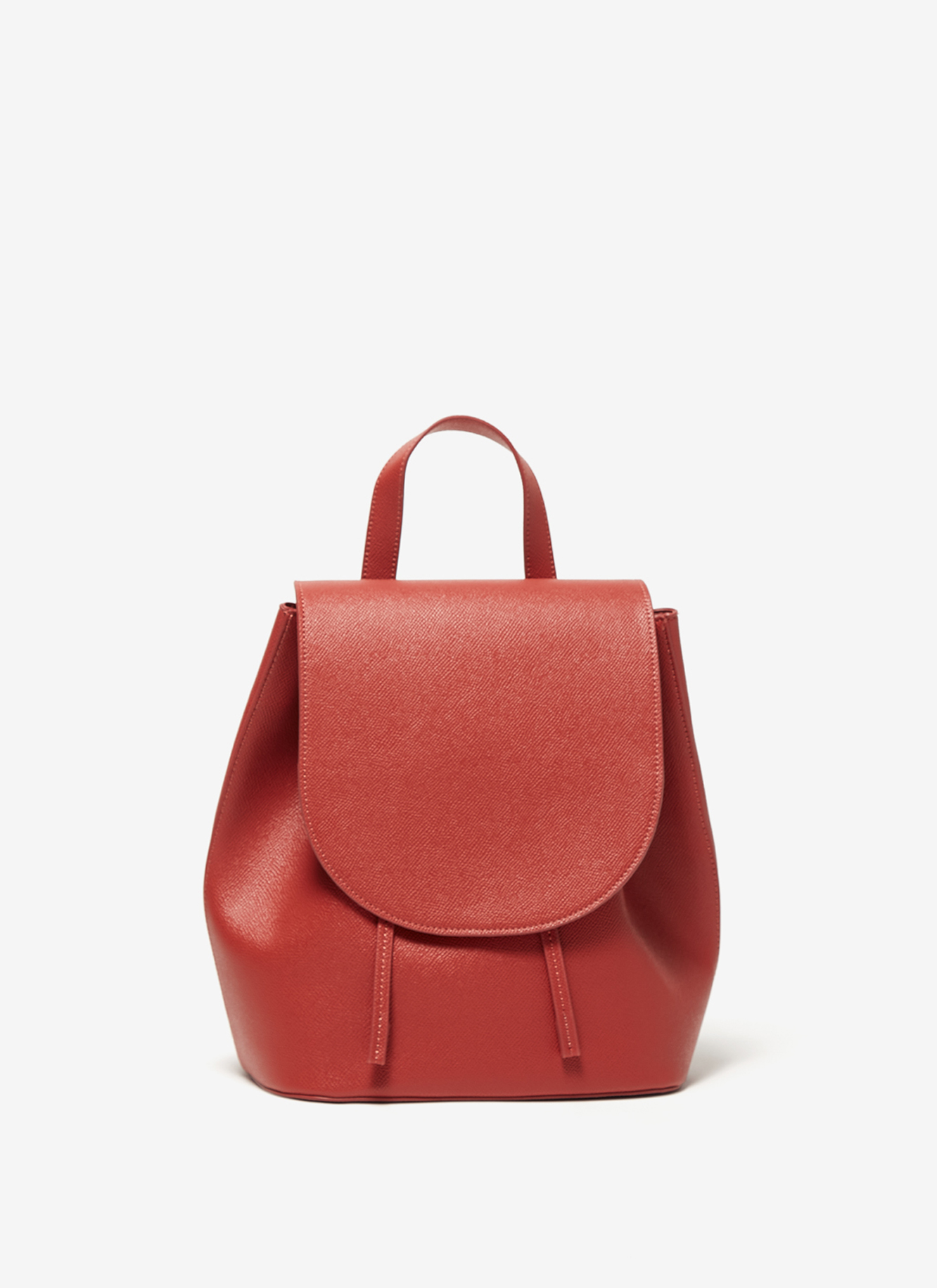 Faux saffiano backpack image number 0