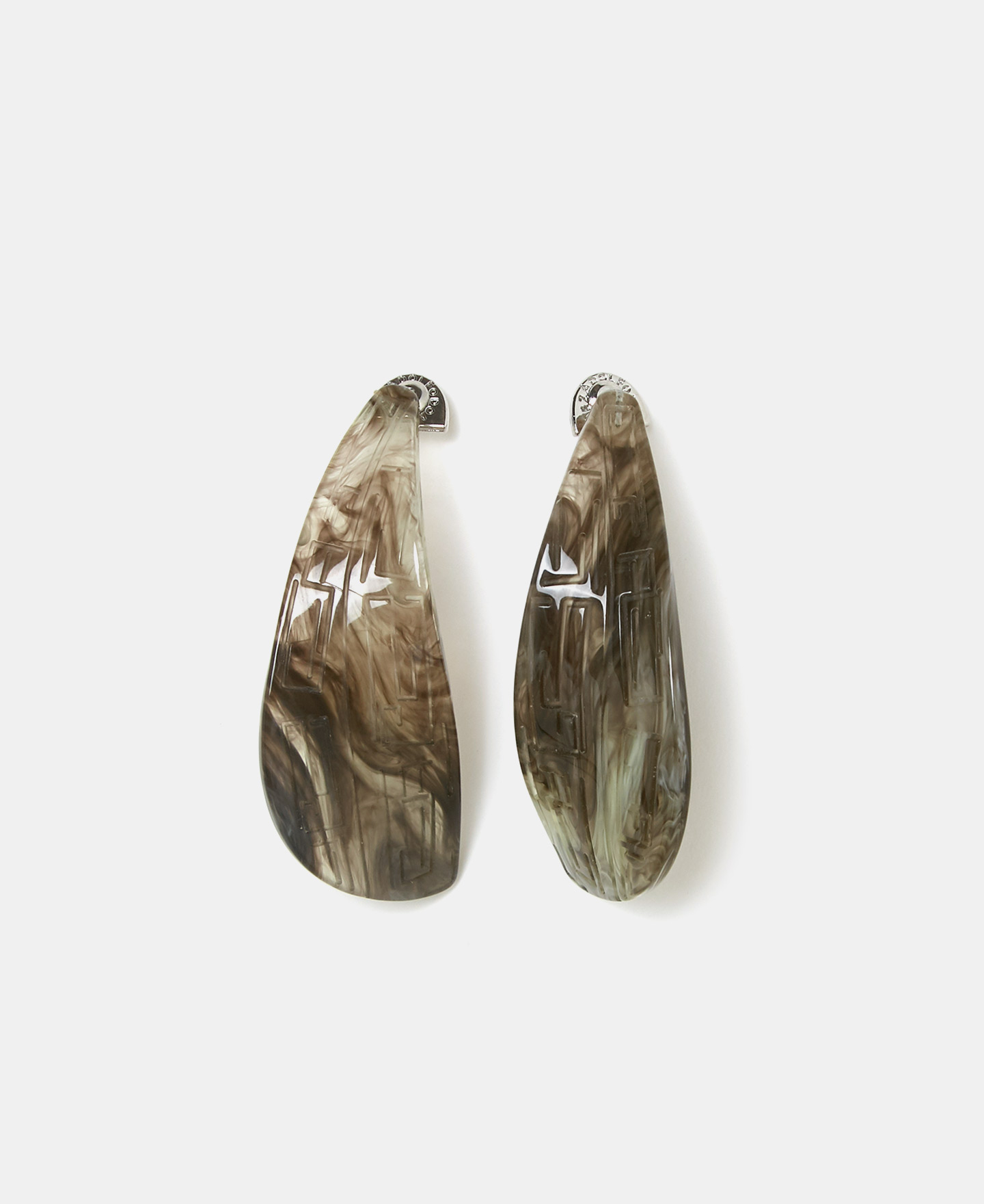 Pendientes laberinto en resina image number 0