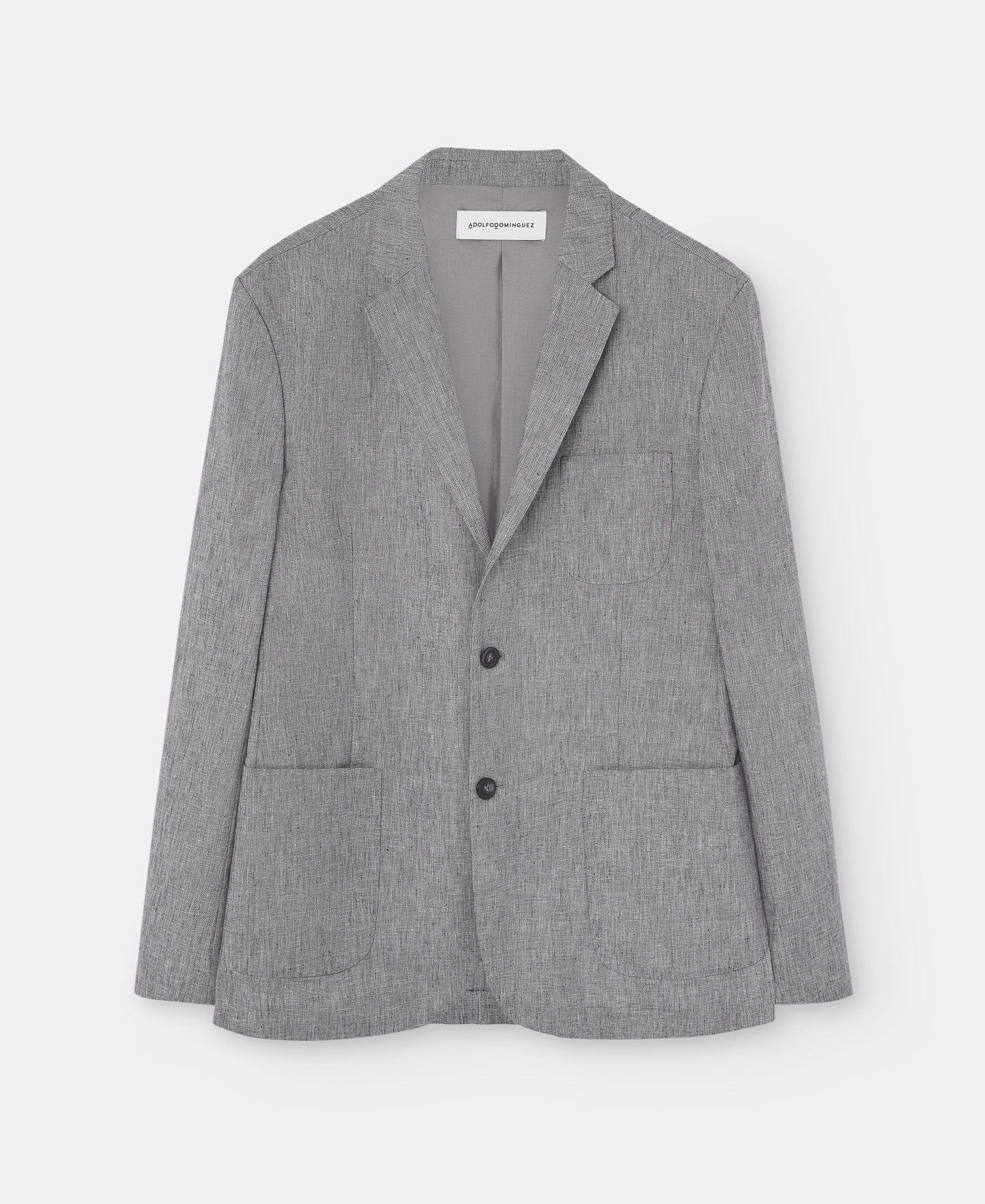 Chaqueta clásica gris image number 4