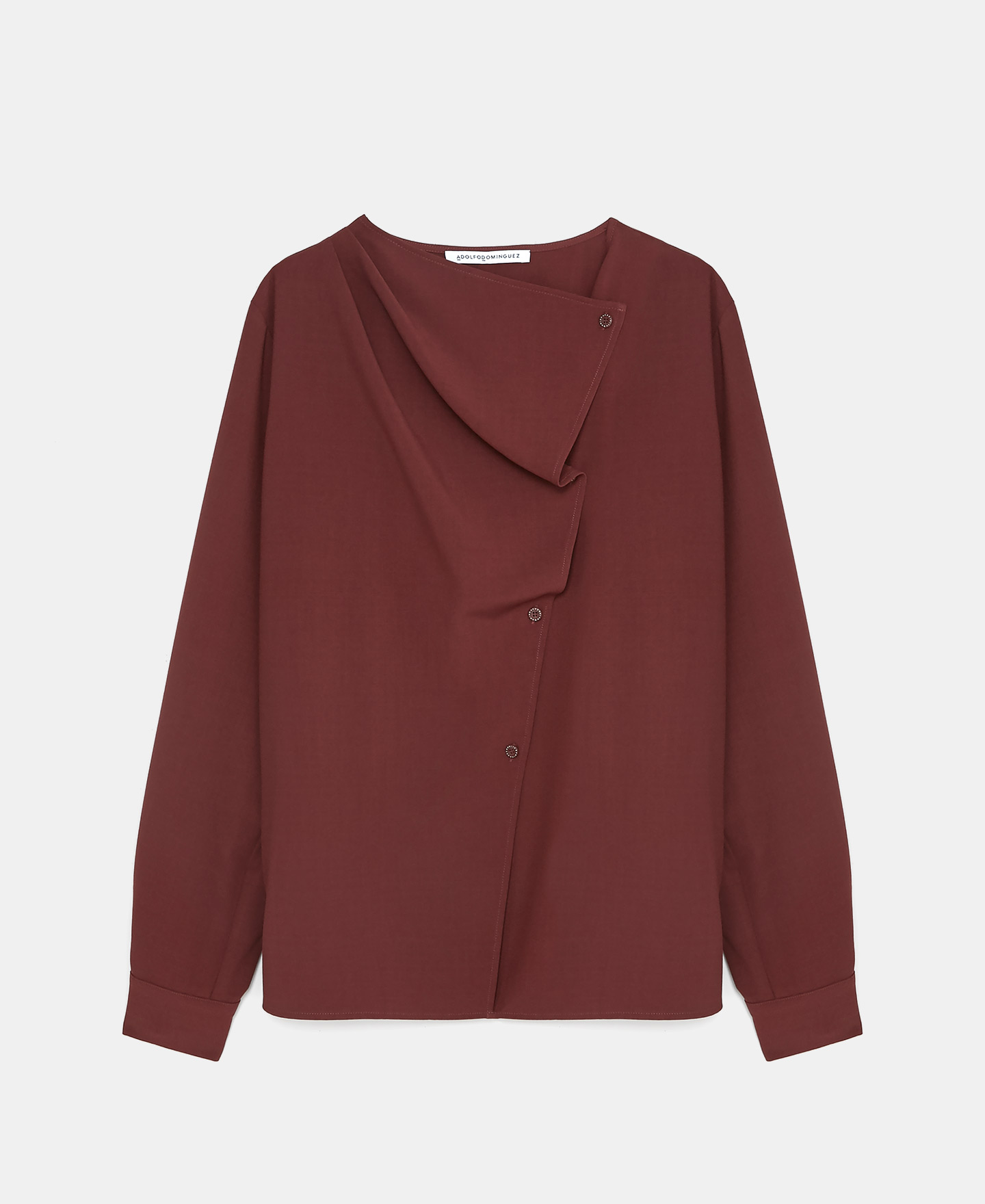 Diagonal placket shirt image number 4