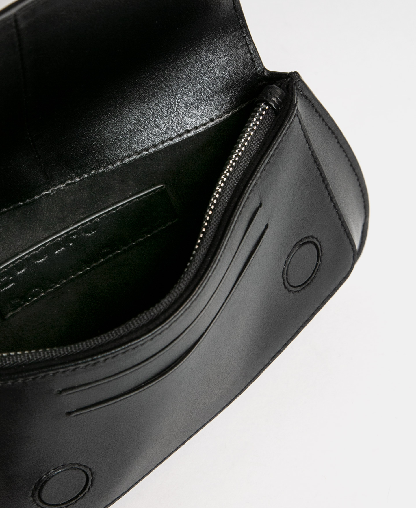 Vachetta leather clutch image number 2