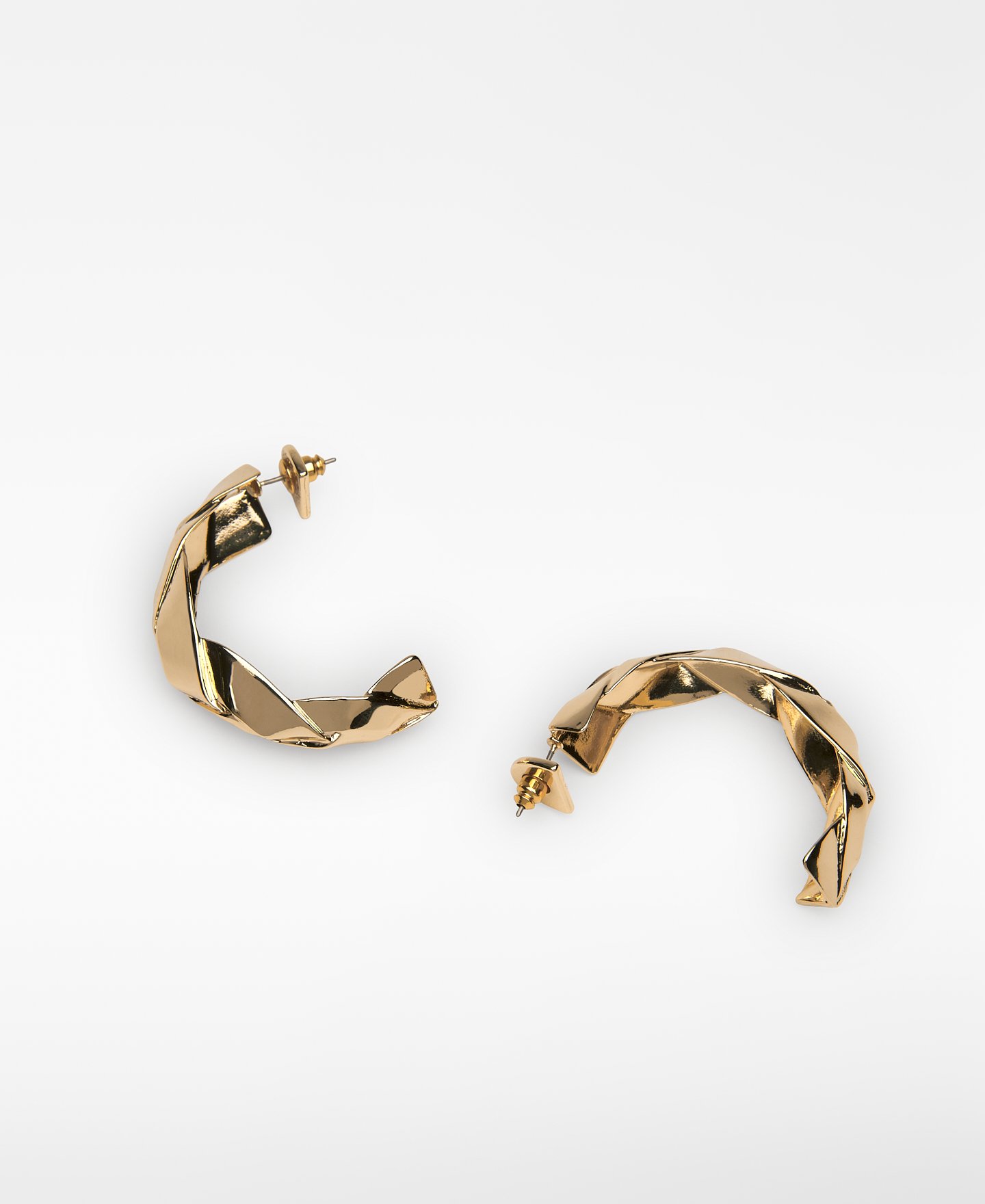 Braided metal hoops image number 2