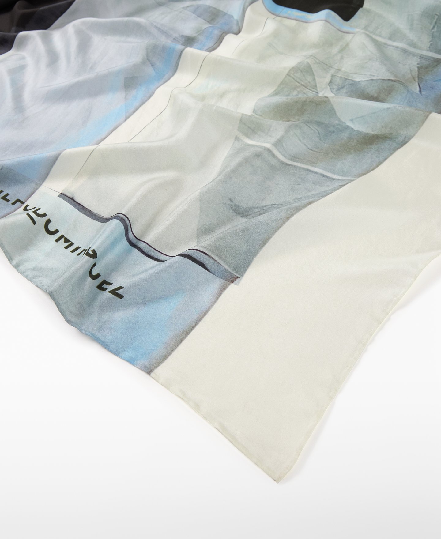 Maxi silk printed scarf woman image number 2