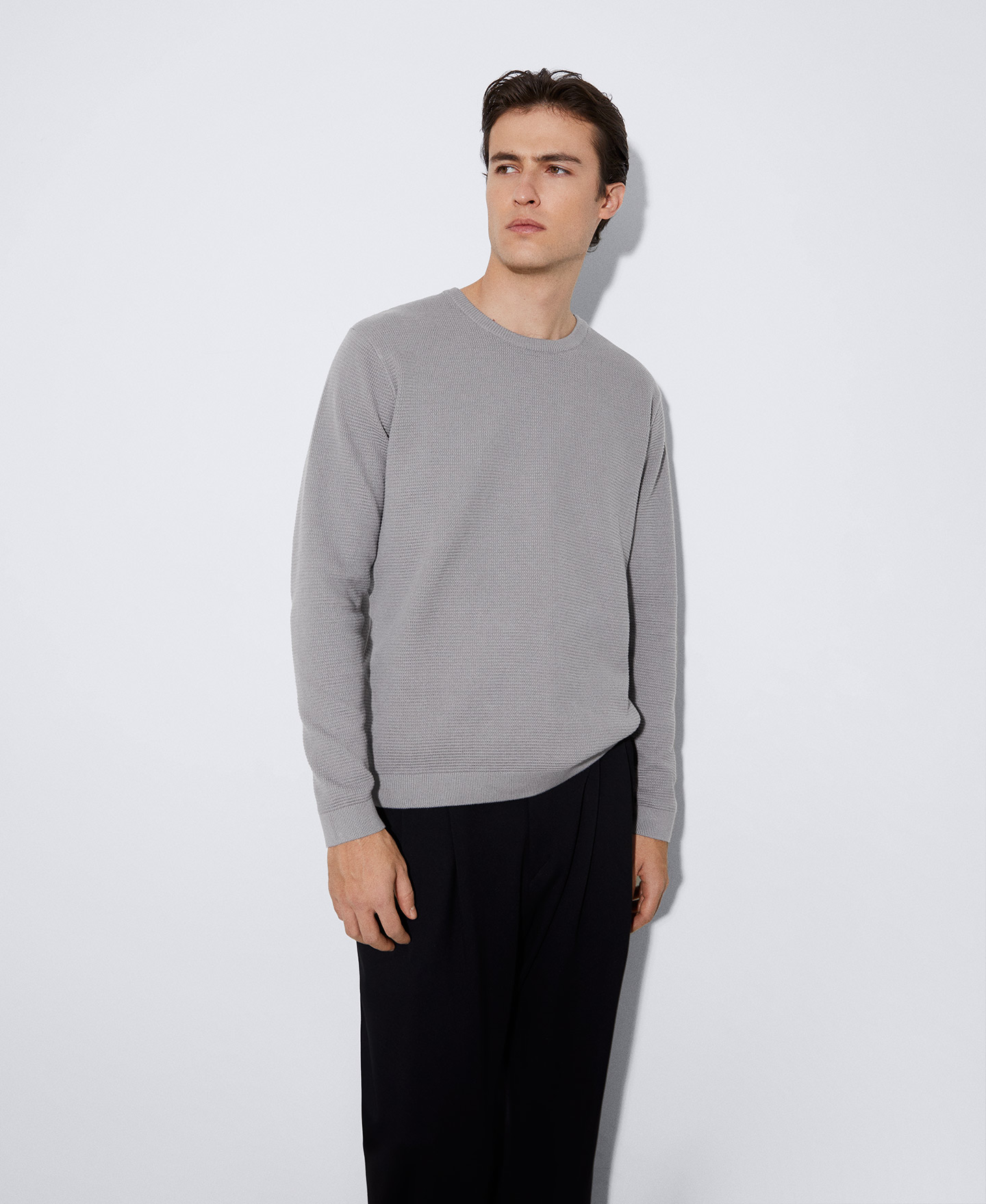 Responsible cotton crew neck sweater image number 0