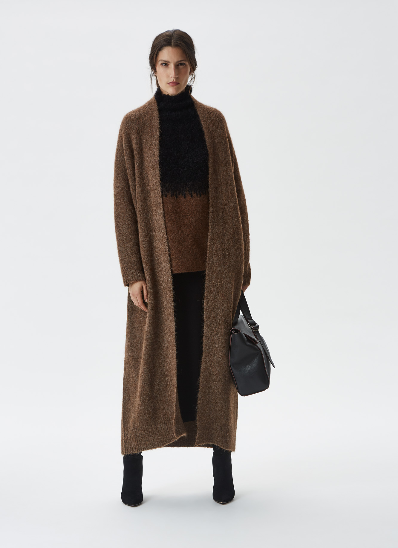 Bicolour jacquard sweater image number 3