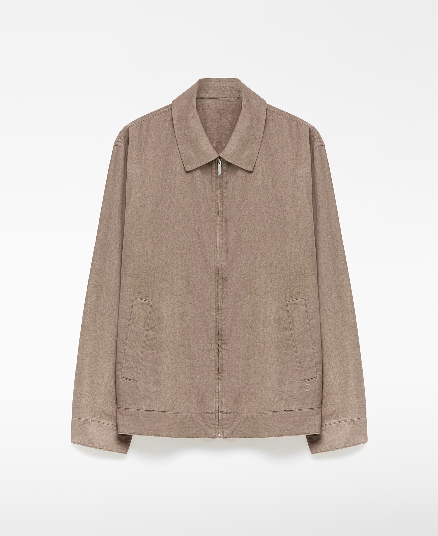 Linen flowy worker jacket image number 1