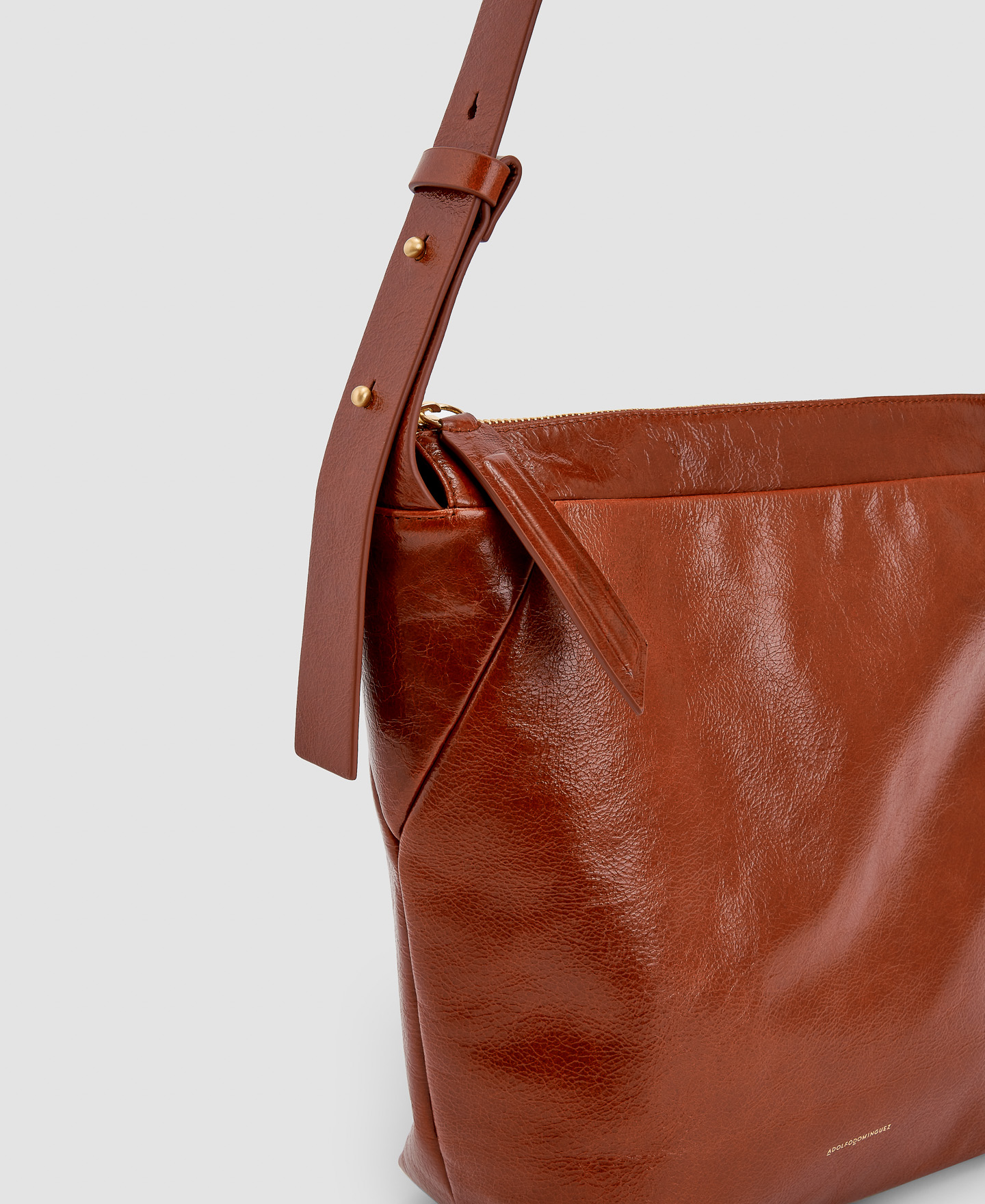 Responsible leather hobo image number 3