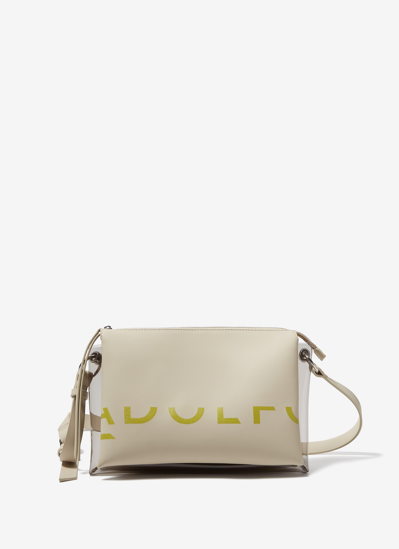 Faux-leather accordion crossbody bag image number 0