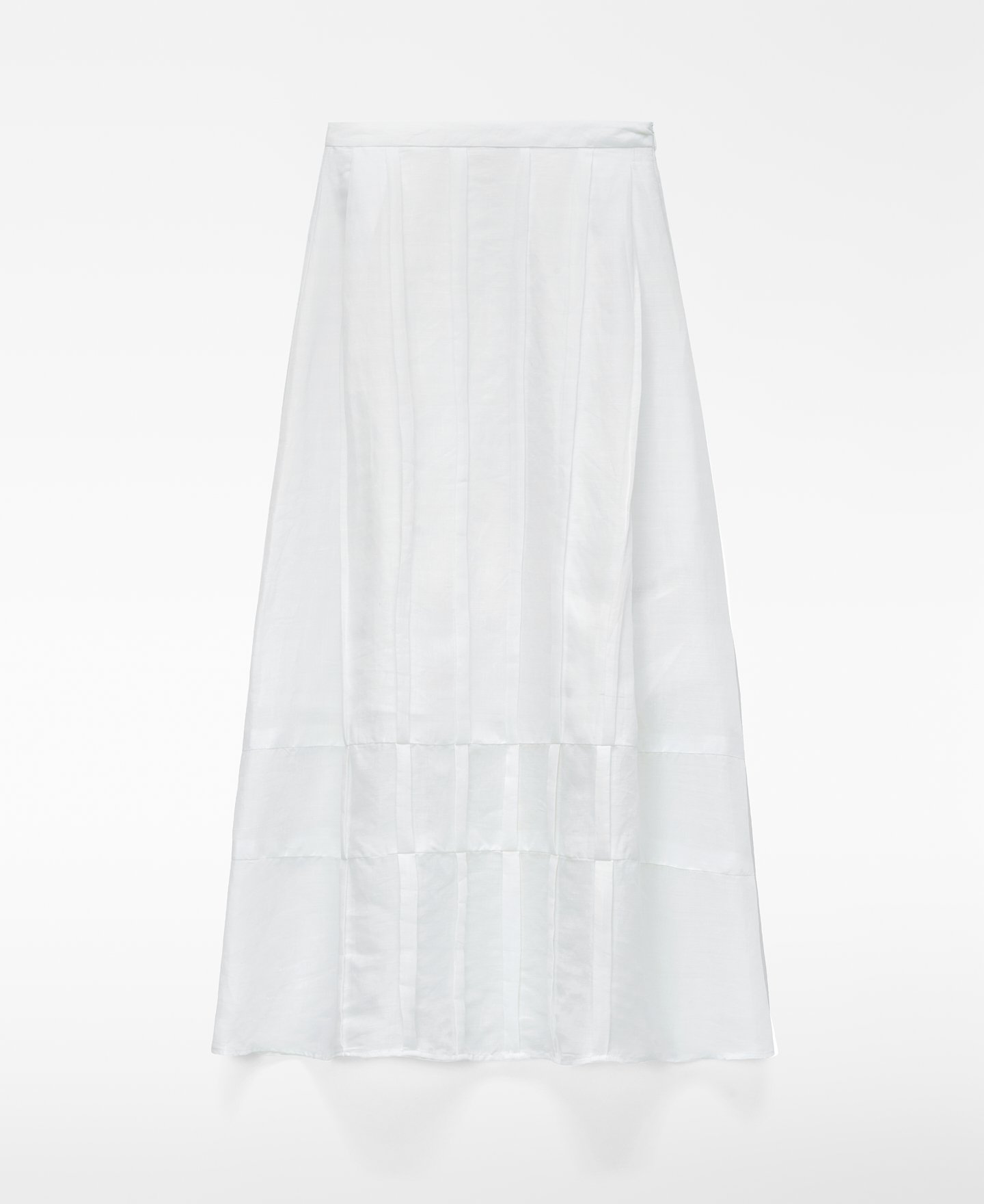 Falda evas&eacute; plisada ramio image number 4
