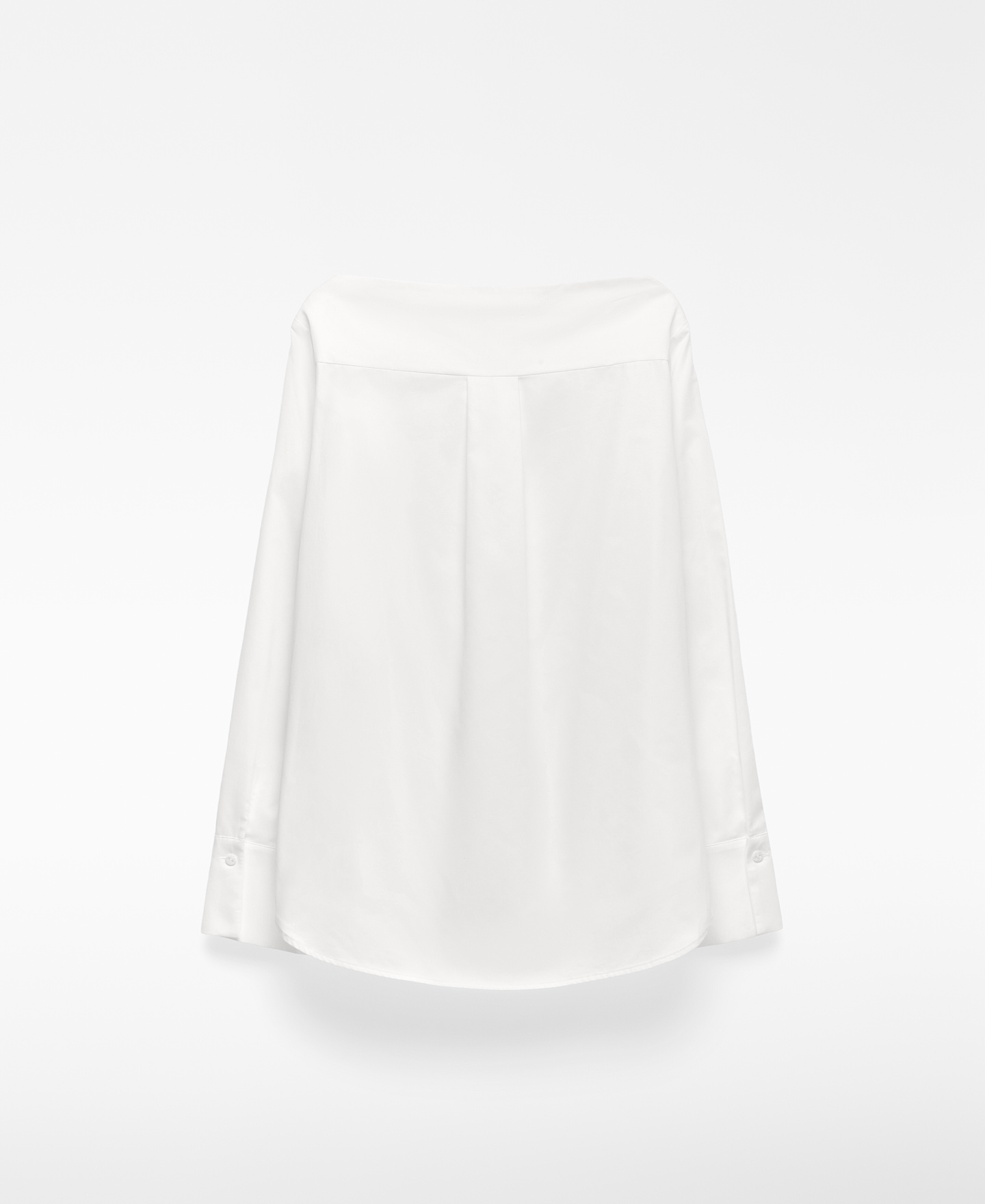 Cotton boat neckline shirt woman image number 5