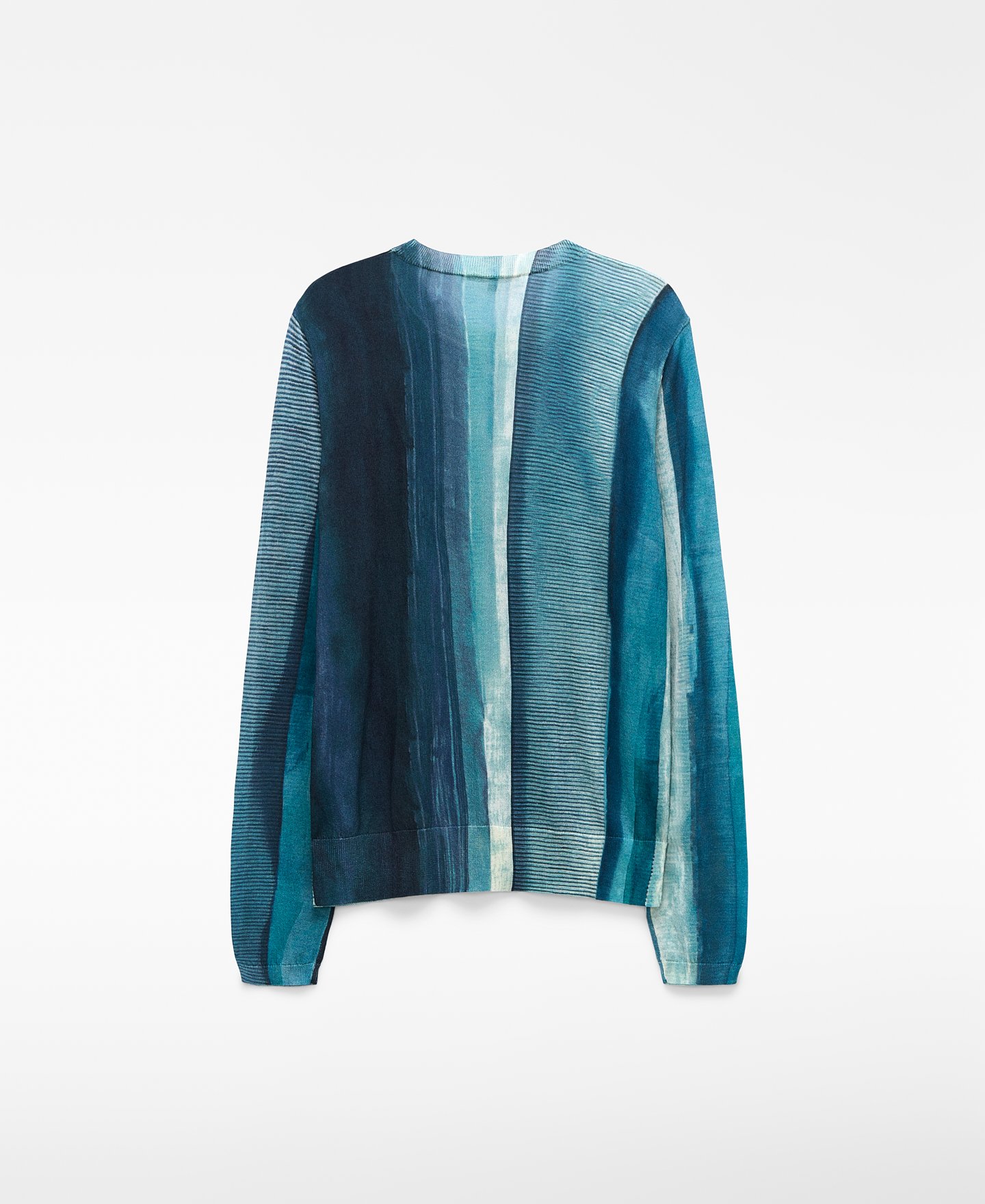 Printed fine-knit sweater woman image number 5