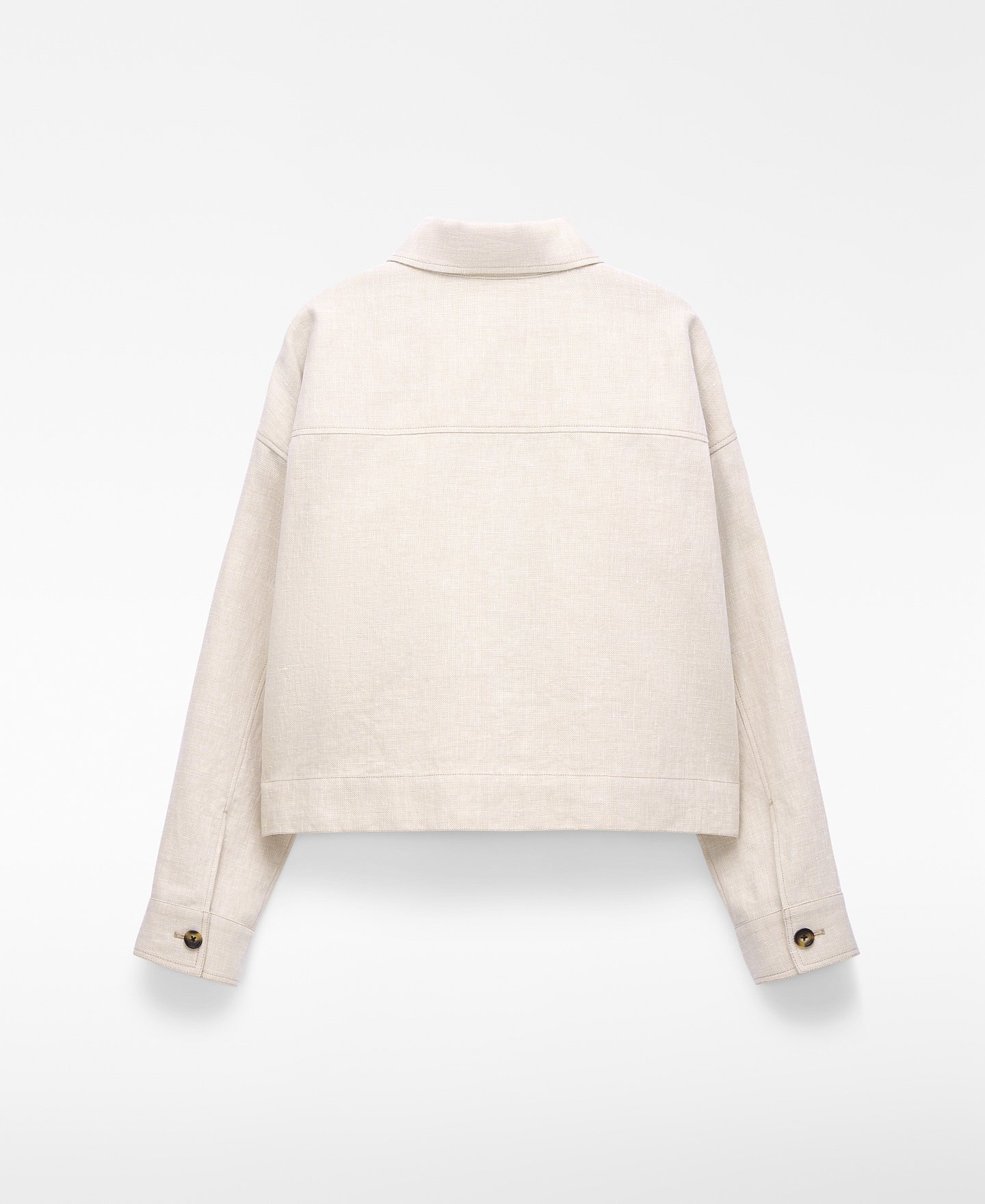 Sobrecamisa corta bolsillos image number 5