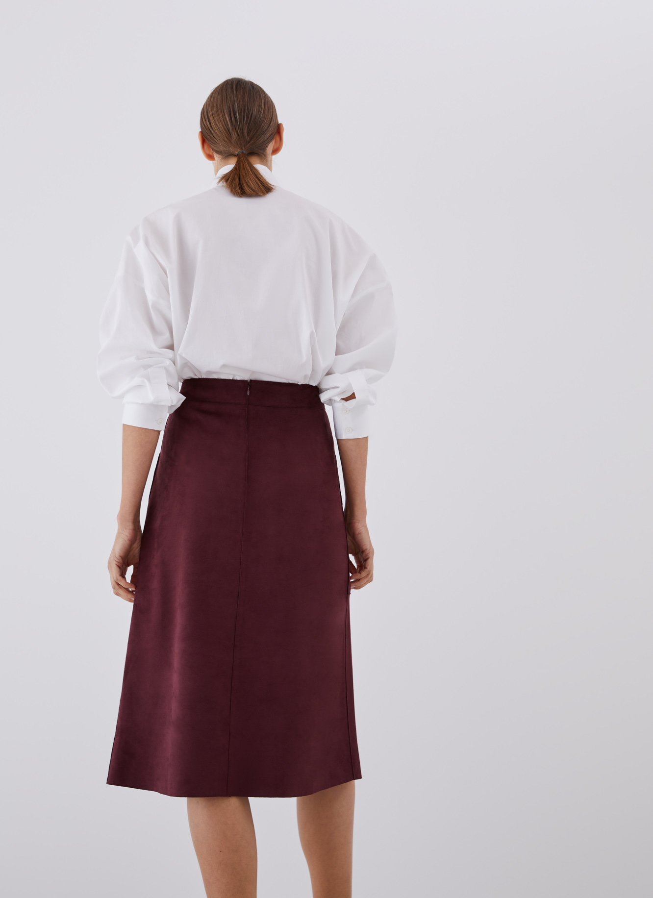 Texture skin midi skirt image number 1