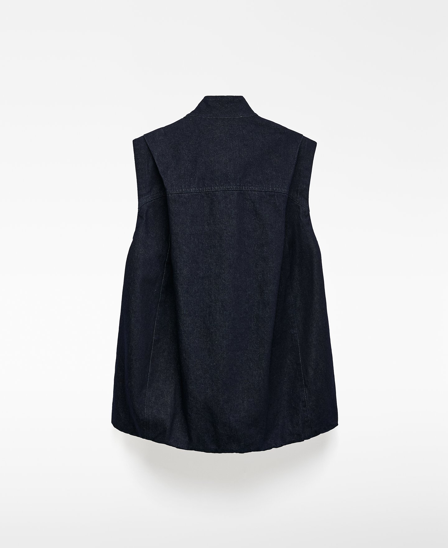 Organic cotton denim vest woman image number 5