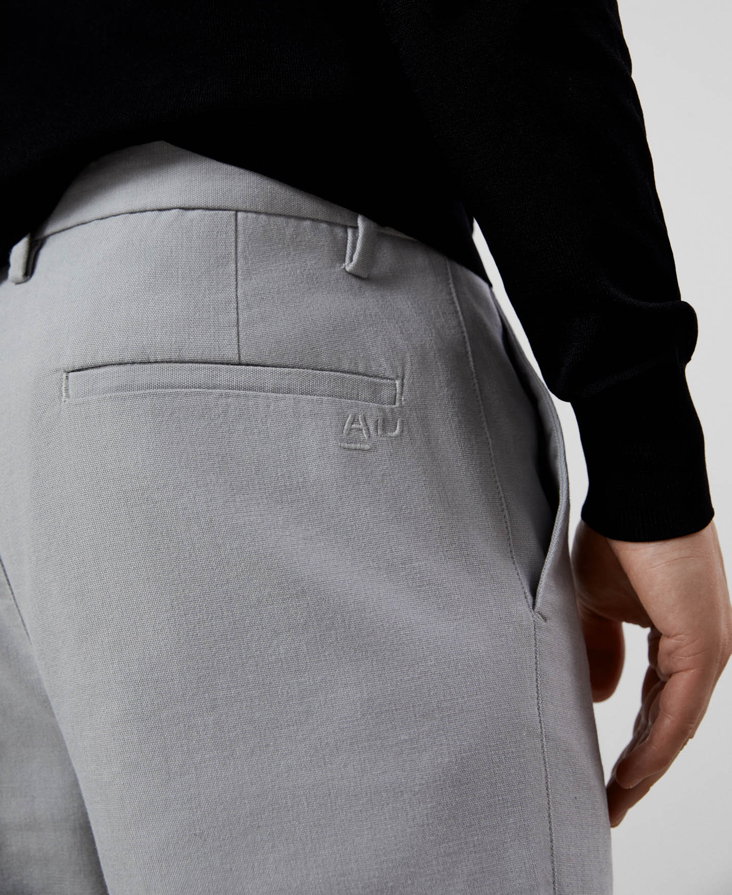 Stretch cotton chino trousers image number 3