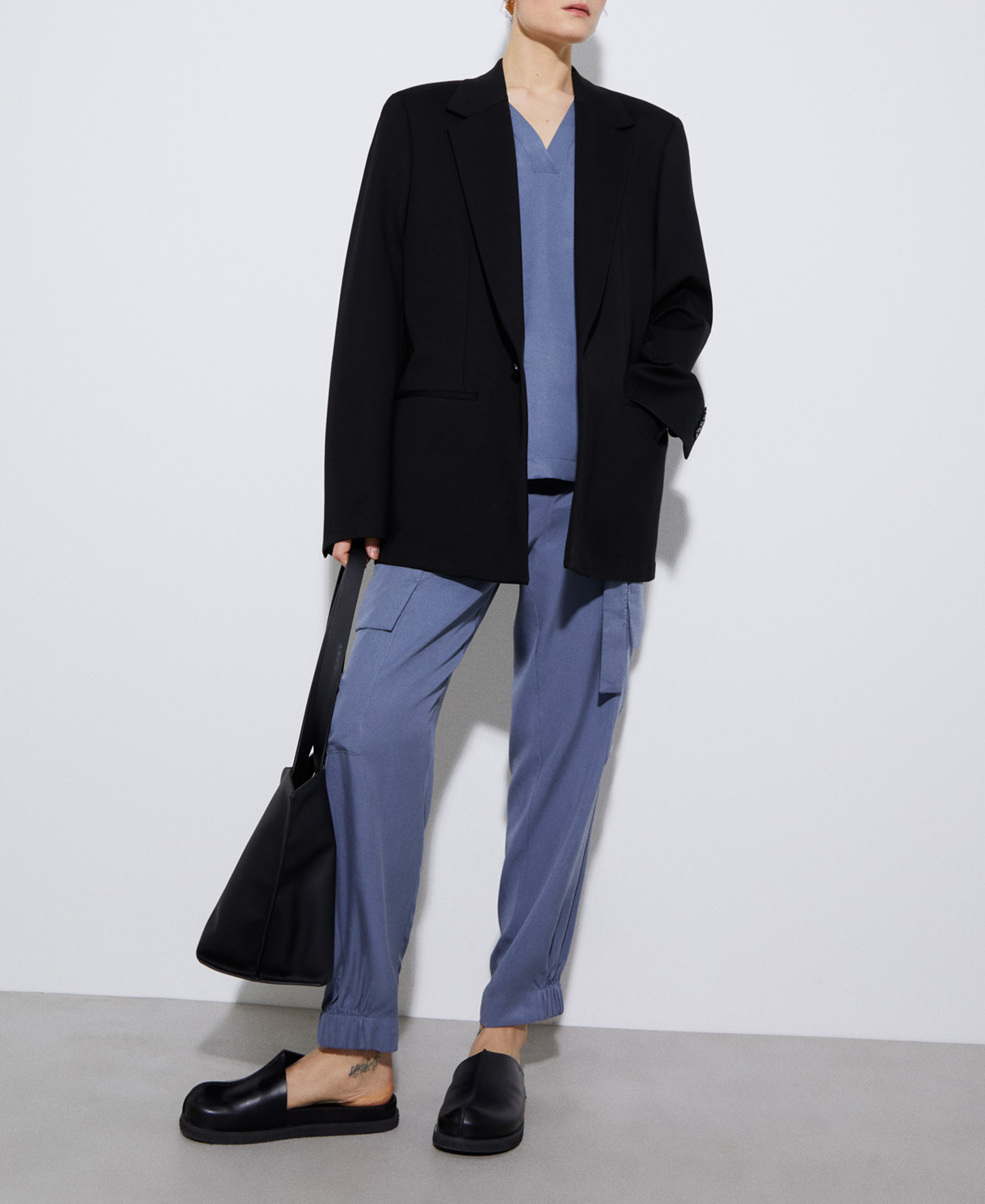 Short sleeve japanese blouse in lyocell image number 1