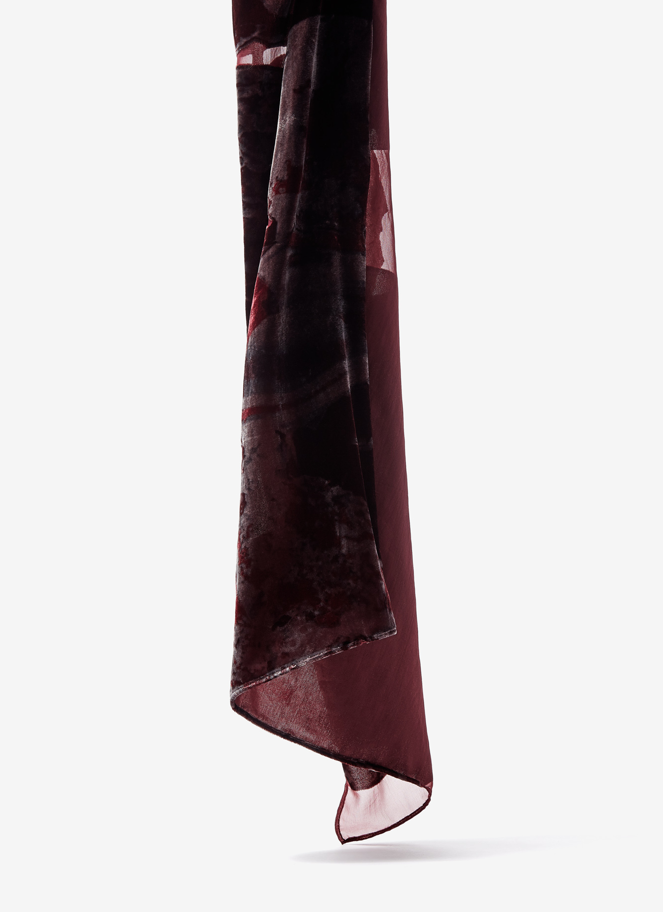 Foulard with floral devoré image number 2