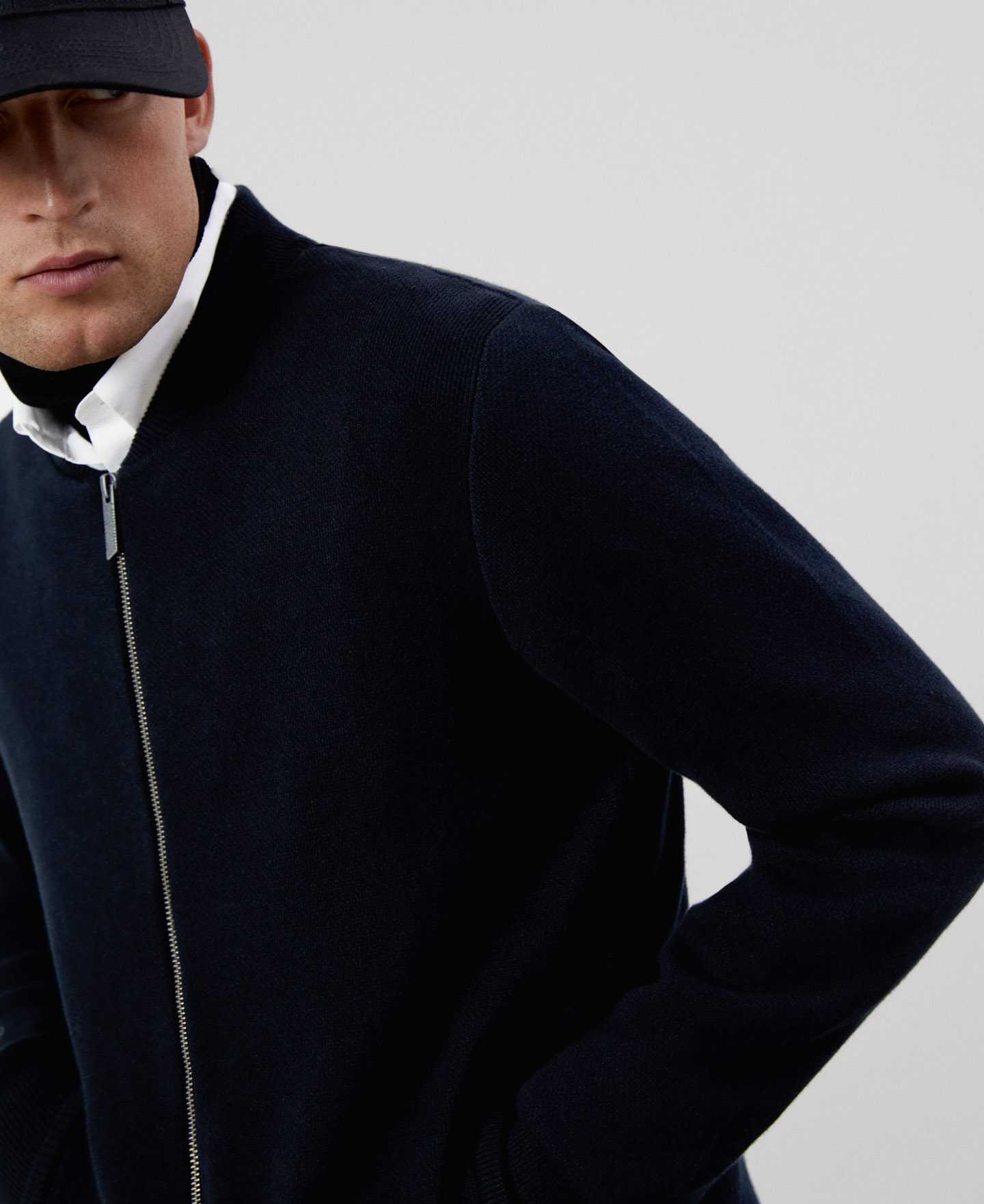 Organic cotton bomber jacket image number 3