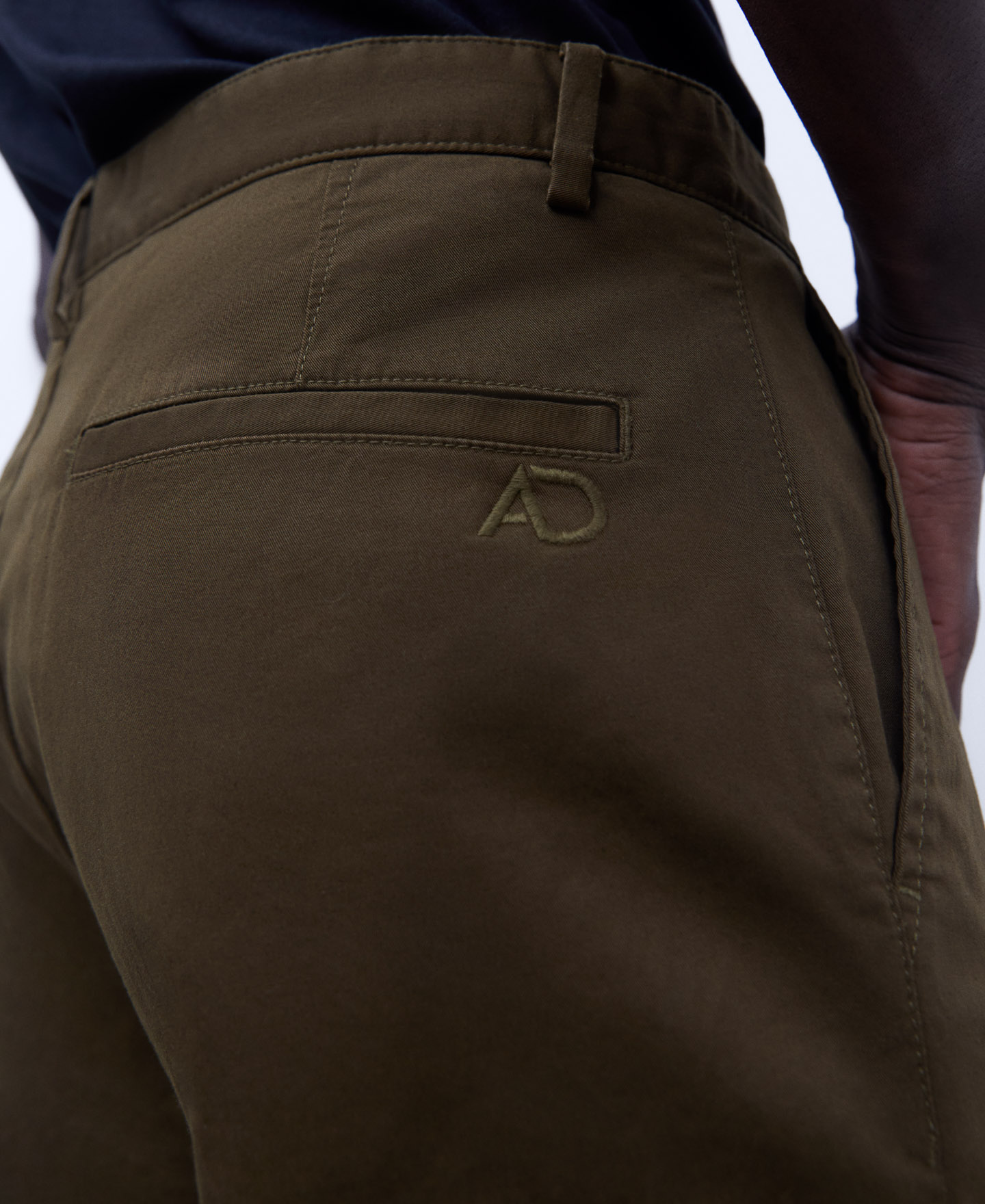 Cotton twill chino trousers image number 3