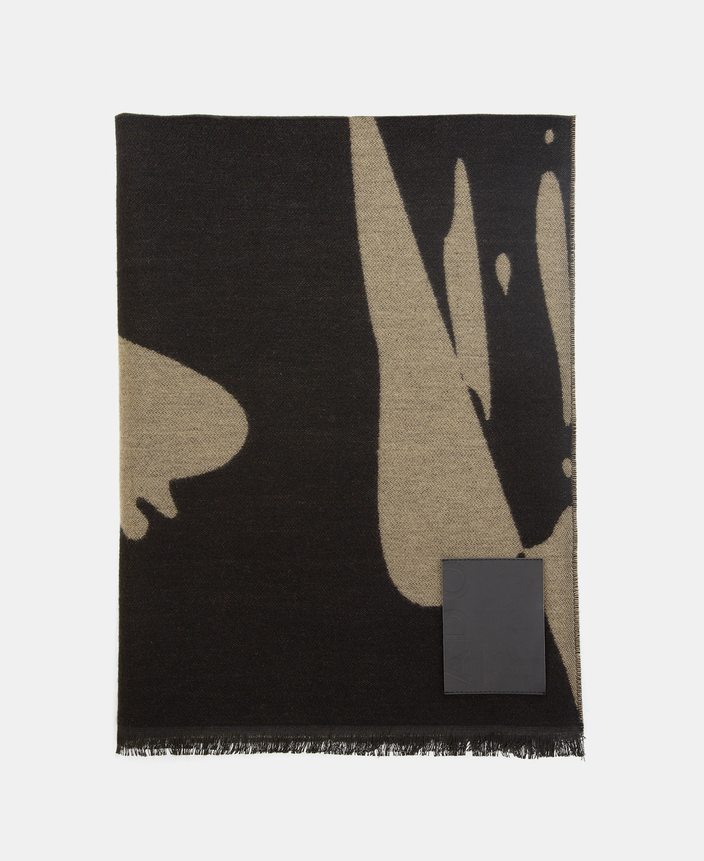 Jacquard knitted scarf image number 0