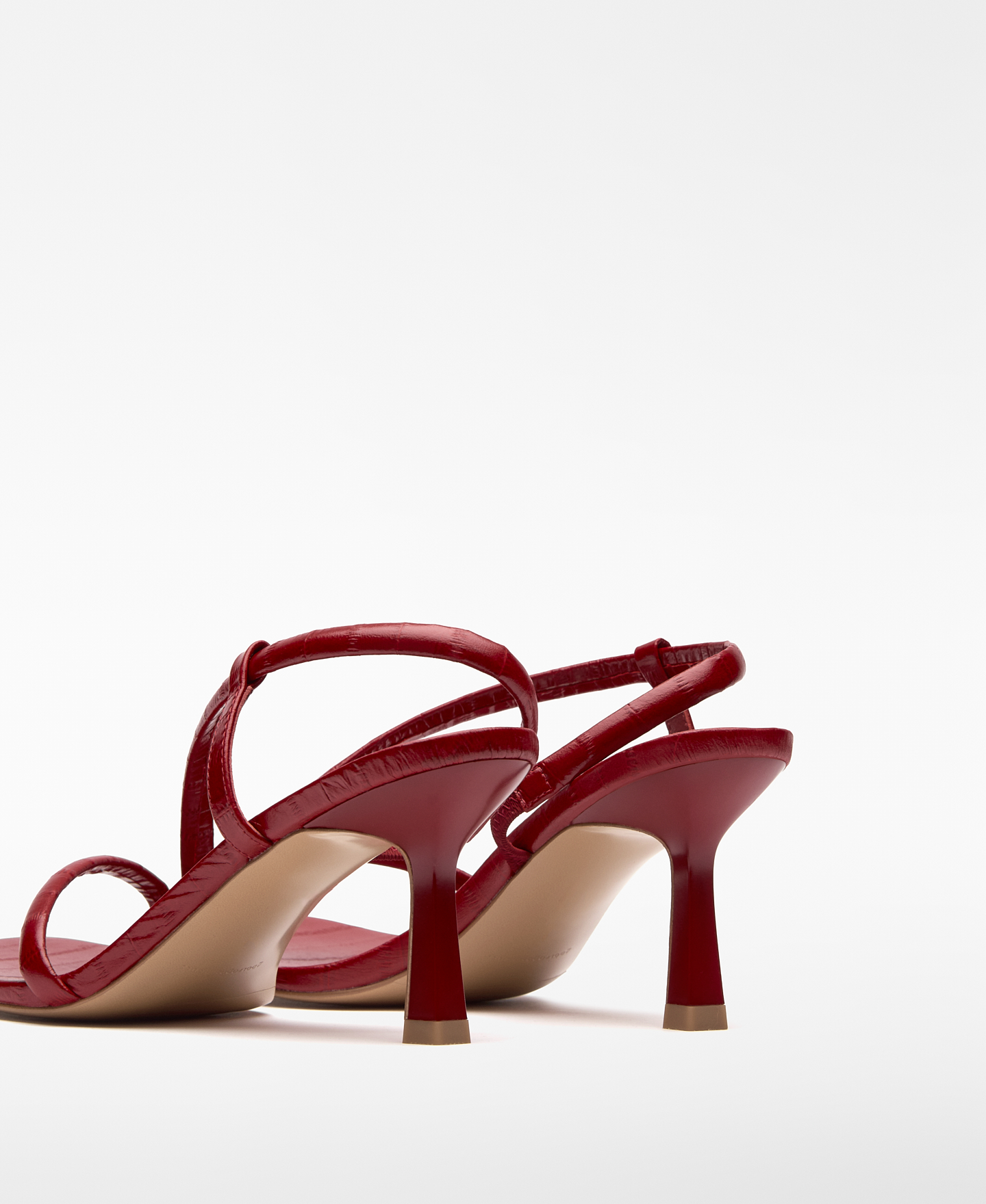 Leather heeled sandal image number 2