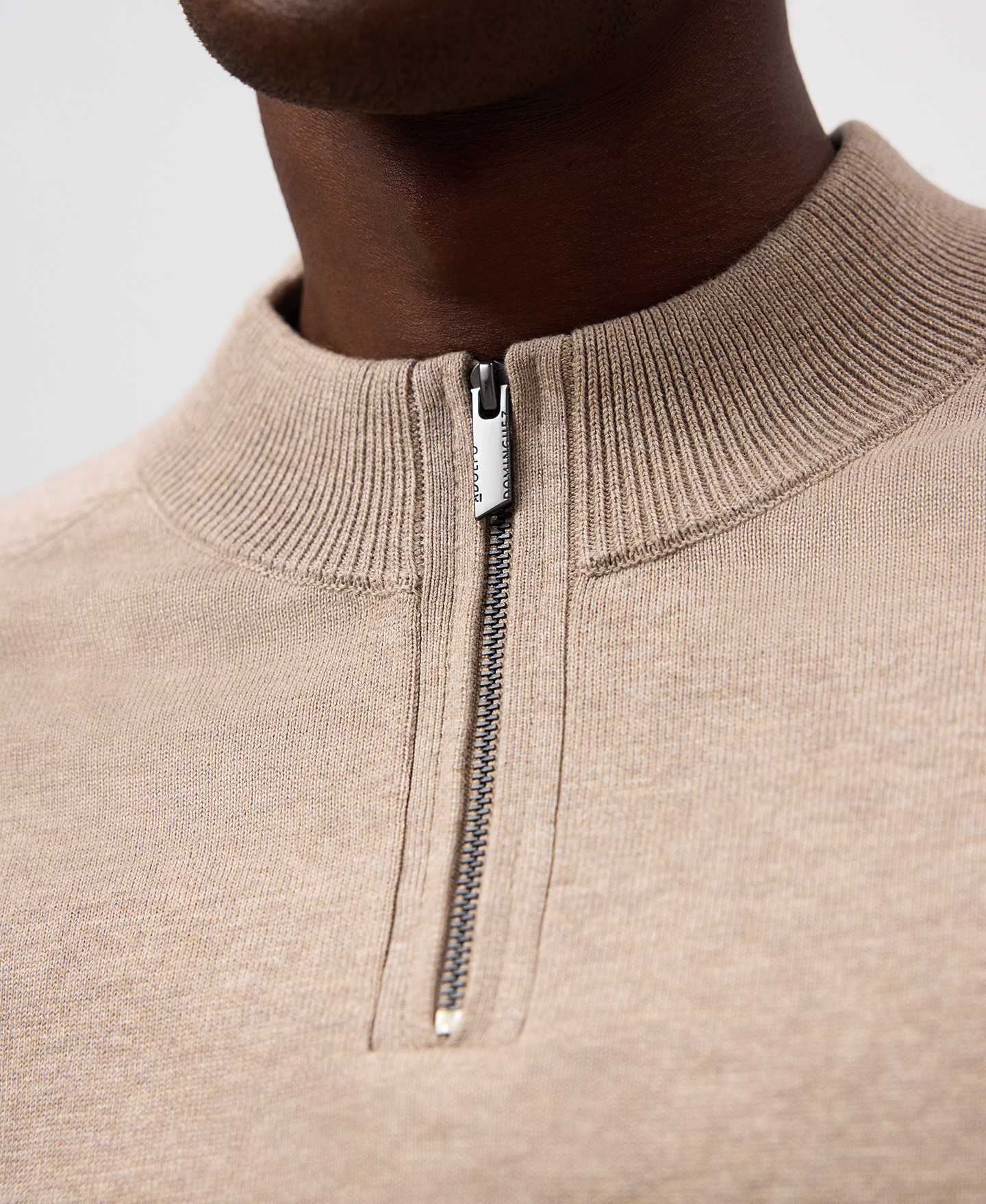 Half-zip perkins collar sweater image number 3