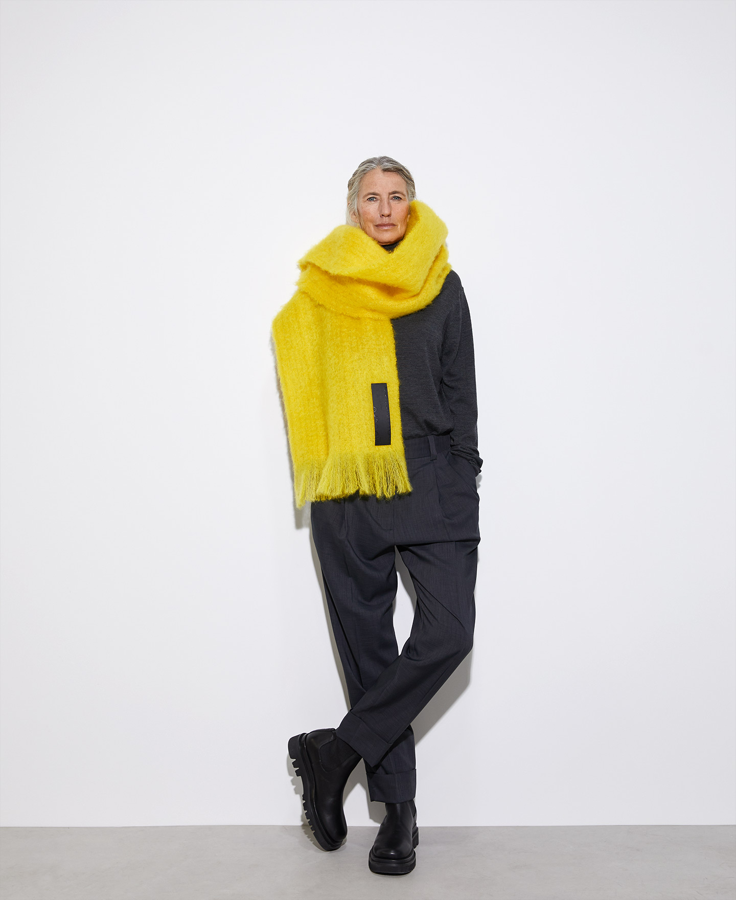 Artisan mohair scarf image number 4