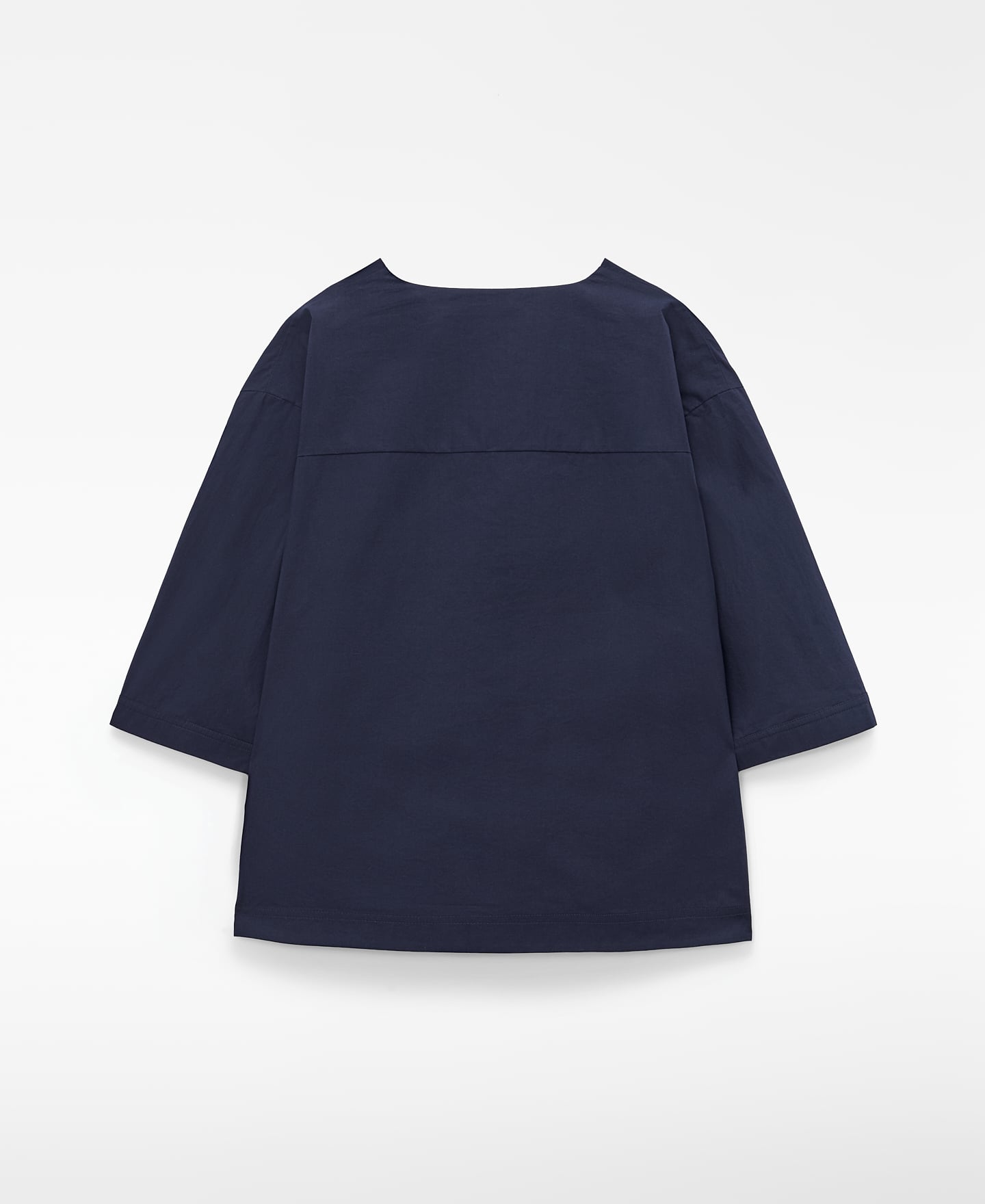 Poplin wrap-front top image number 1