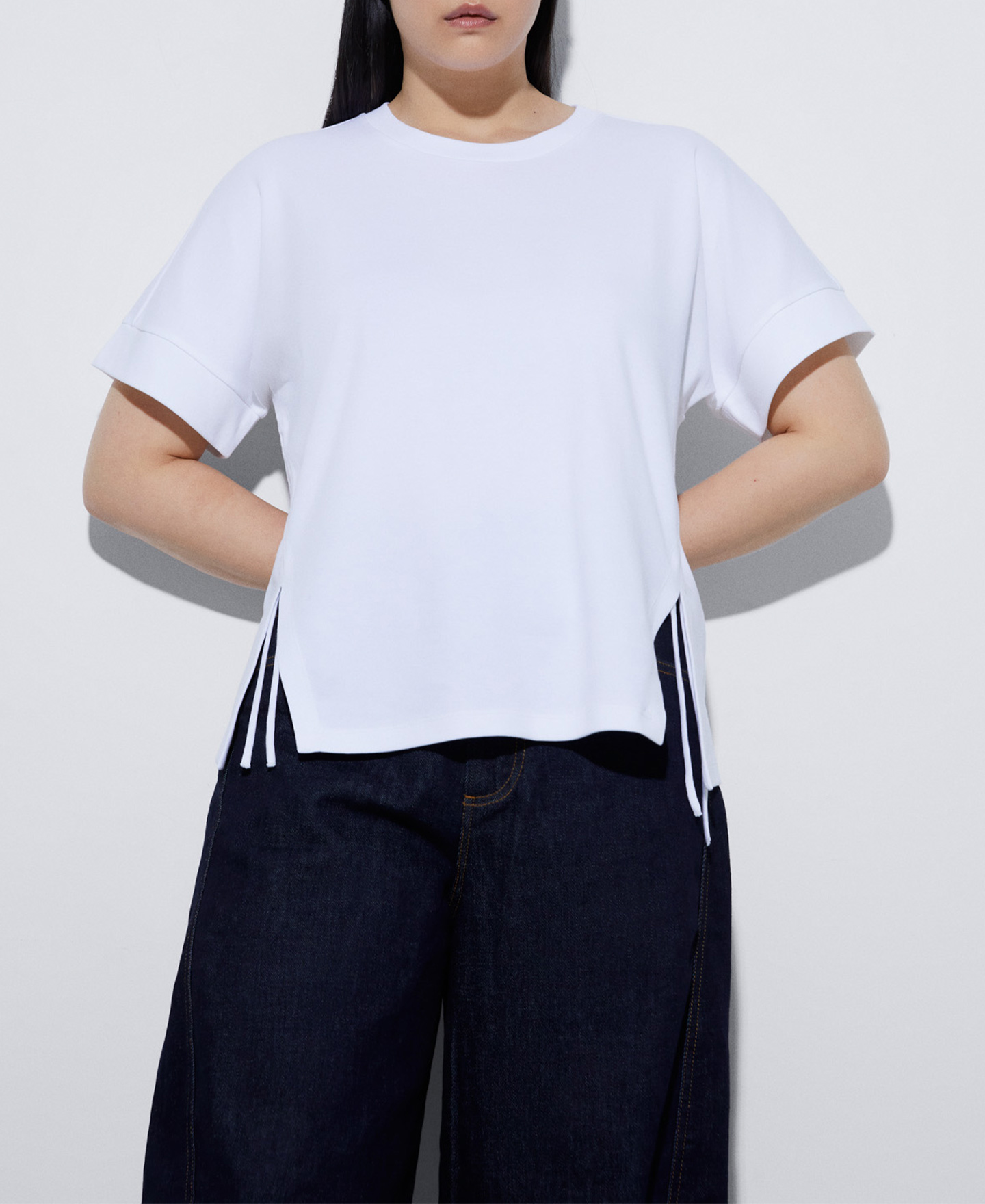 T-shirt with cotton waistbands image number 0