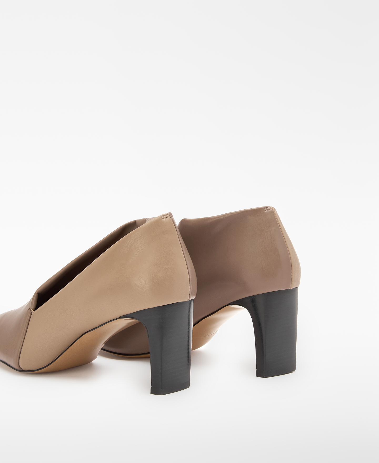 Two-tone ankle boot-style pump image number 2